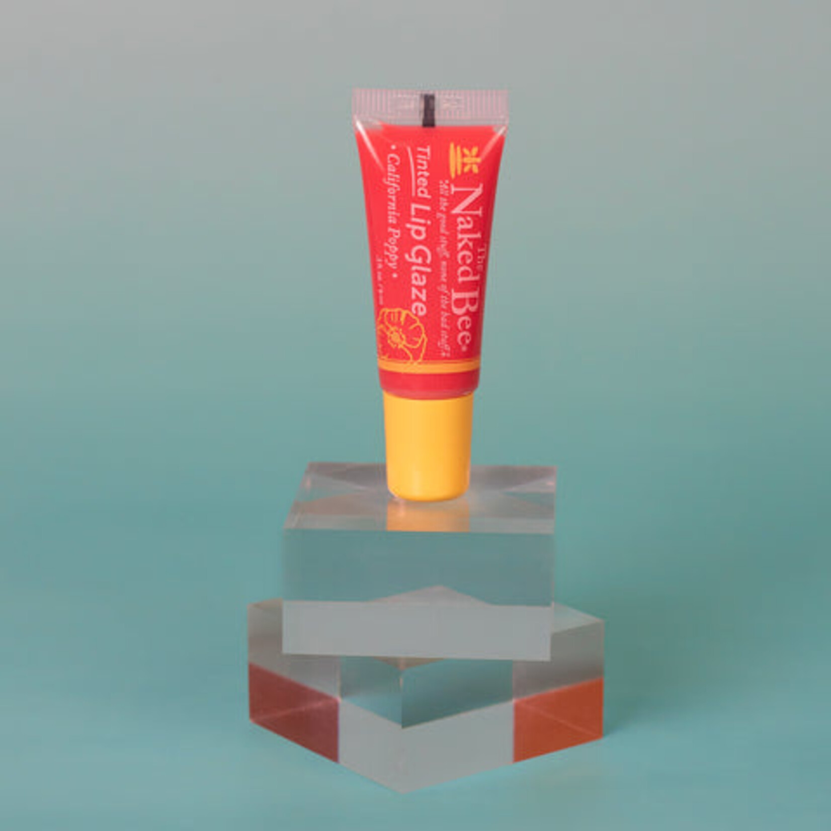 The Naked Bee Tinted Lip Glaze - California Poppy