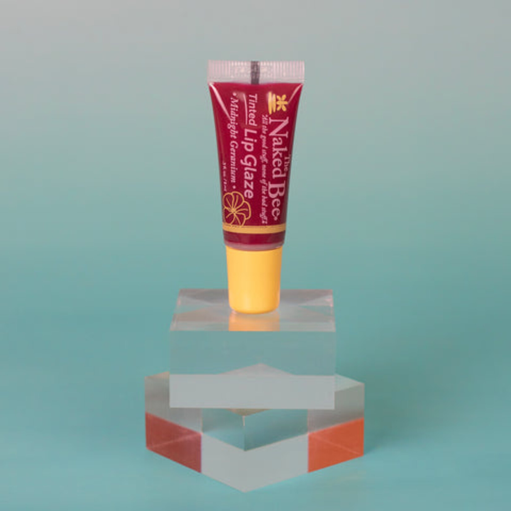 The Naked Bee Tinted Lip Glaze - Midnight Geranium