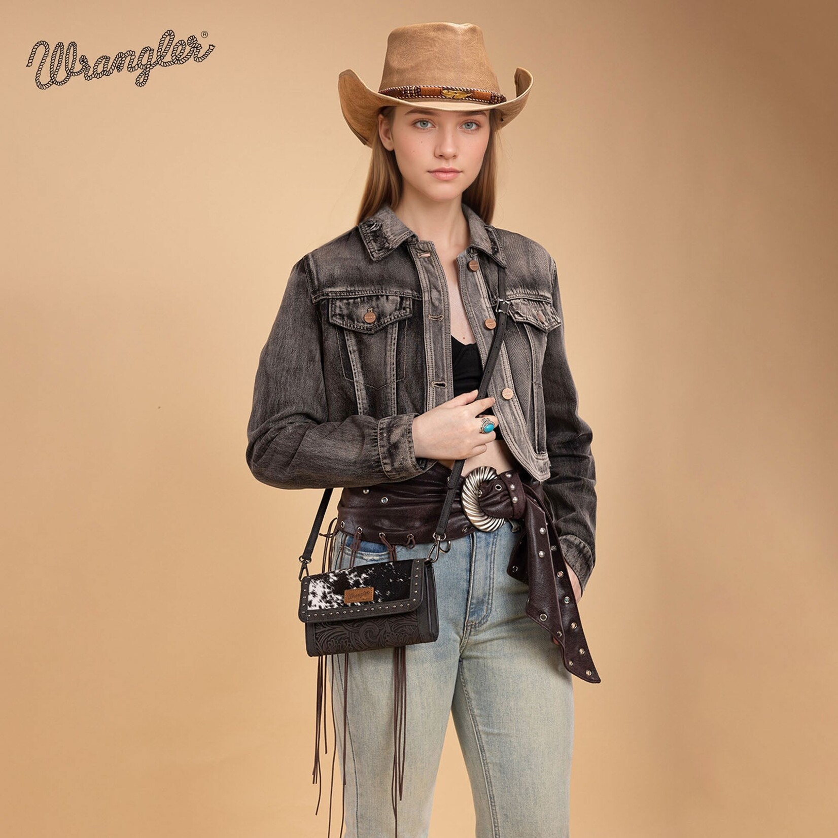 Wrangler WG252-C012BK - Black - Wrangler Wallet/Wristlet/Crossbody