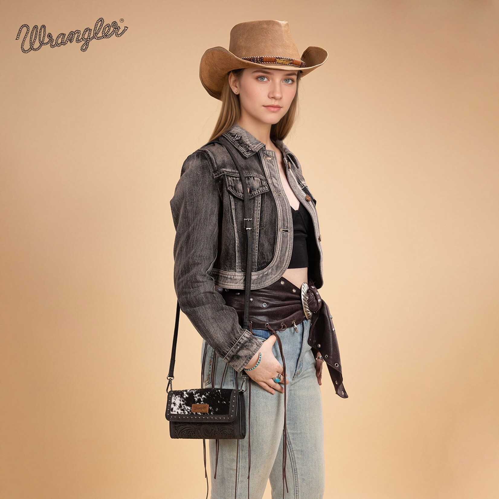 Wrangler WG252-C012BK - Black - Wrangler Wallet/Wristlet/Crossbody