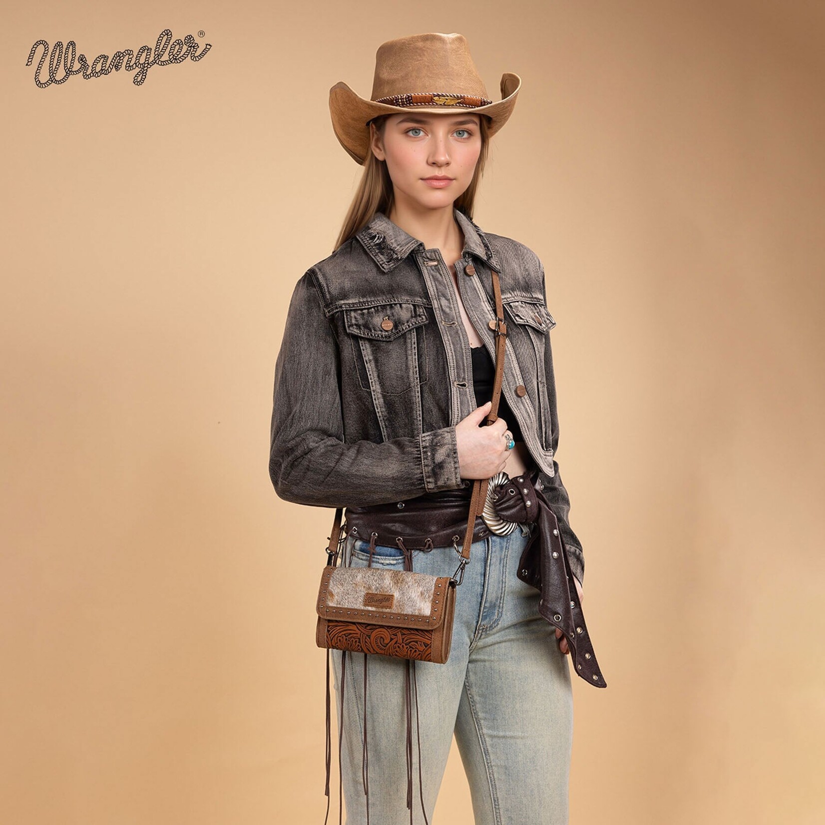 Wrangler WG252-C012BR - Brown - Wrangler Wallet/Wristlet/Crossbody