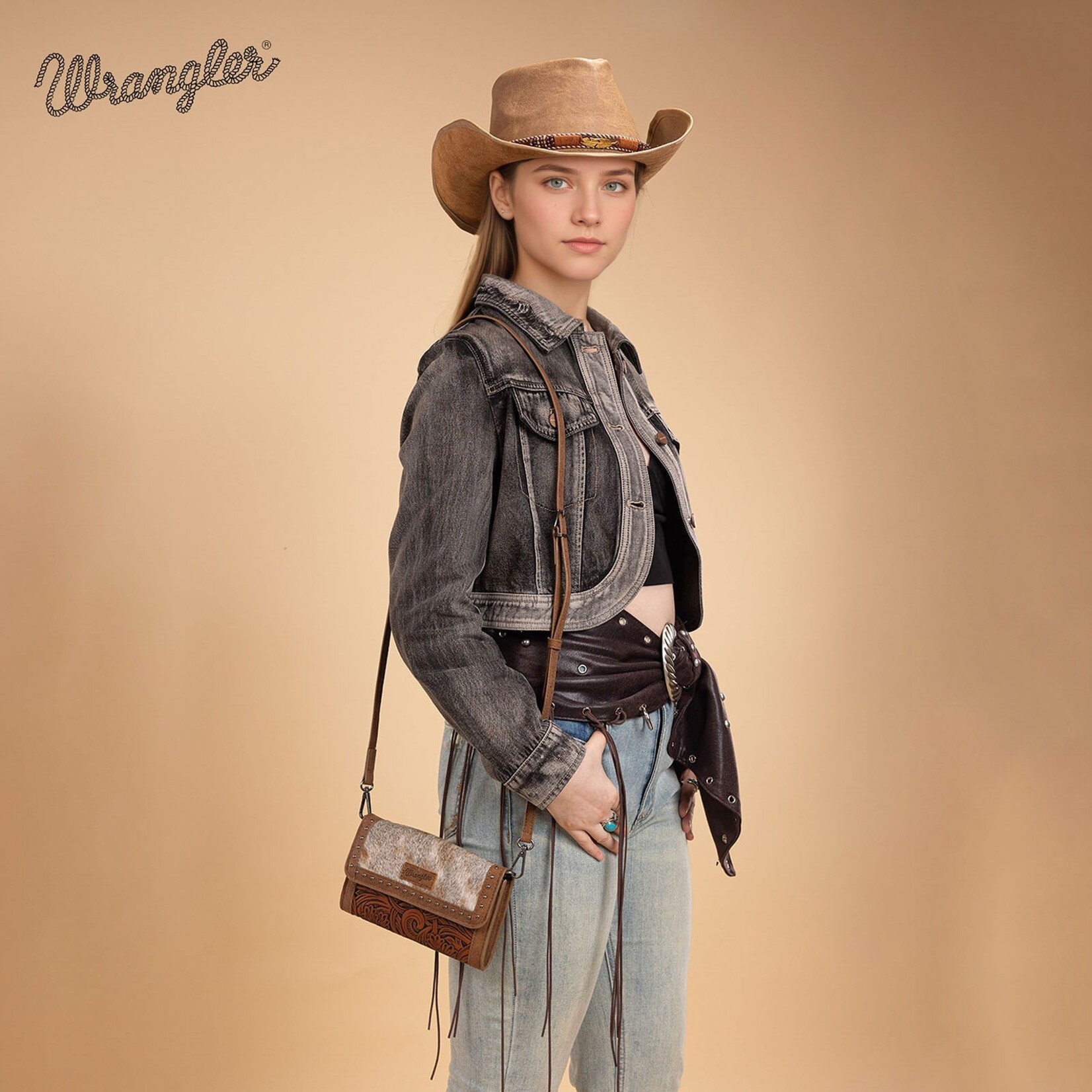 Wrangler WG252-C012BR - Brown - Wrangler Wallet/Wristlet/Crossbody