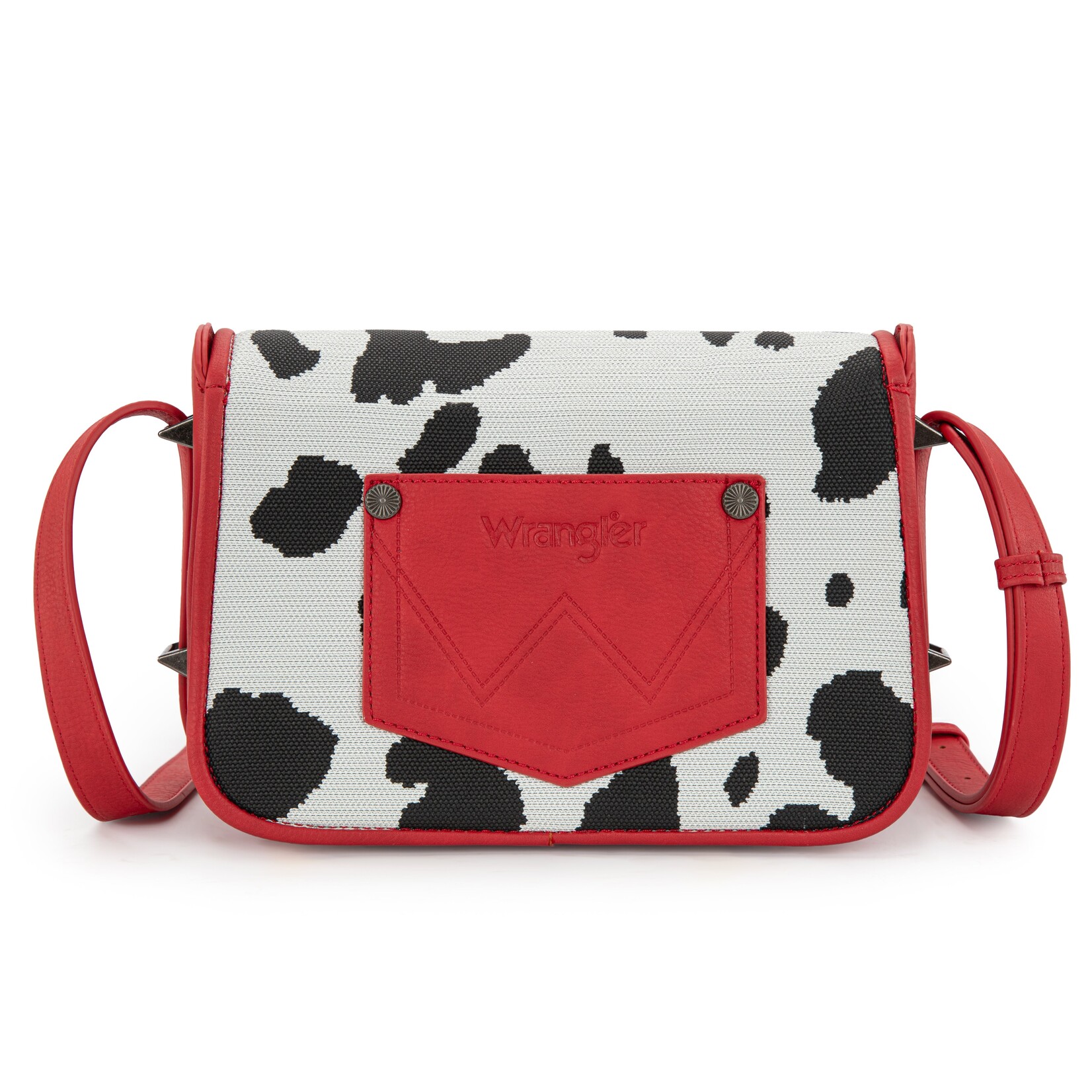 Wrangler WG301-1833RD - Red - Wrangler Cow Print Crossbody