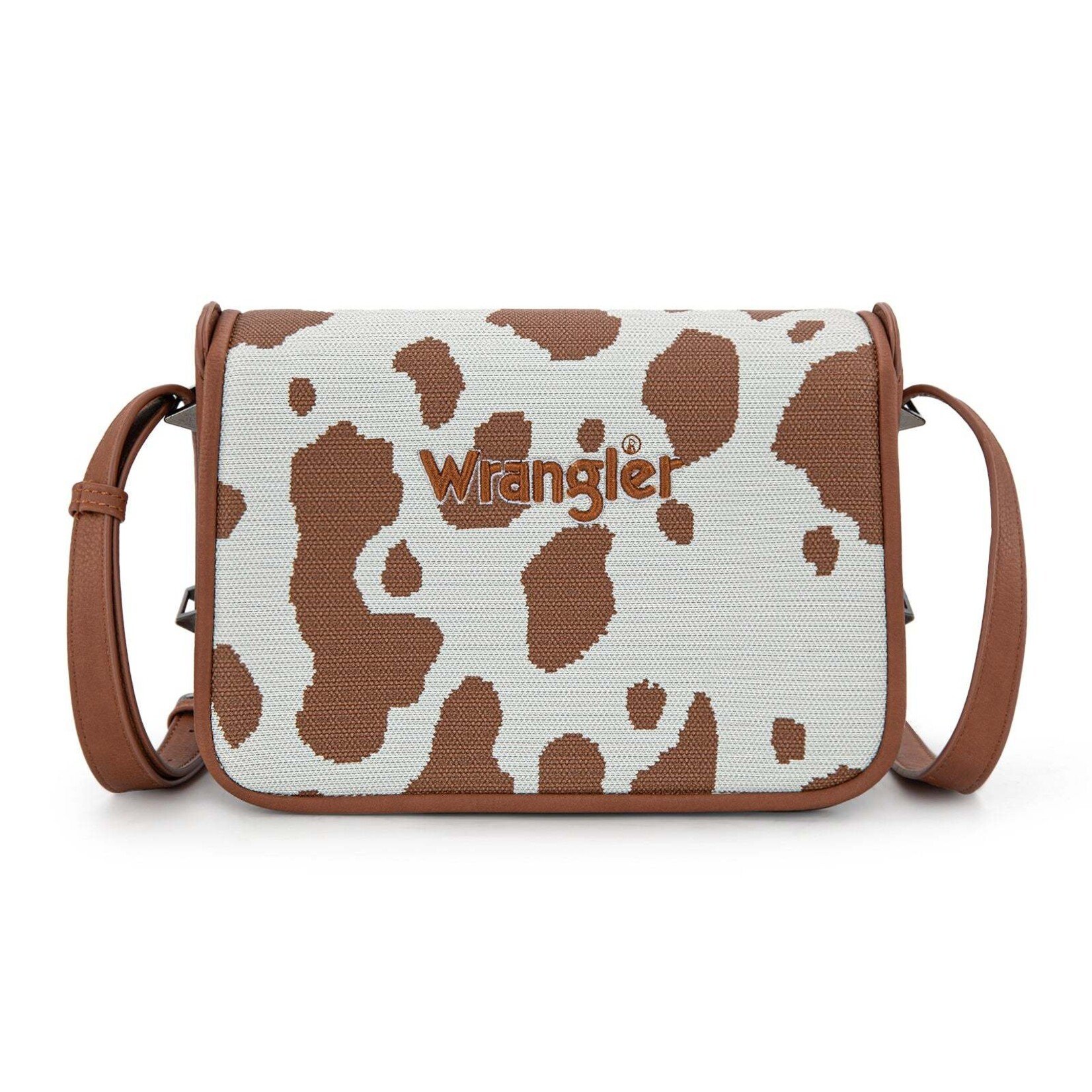 Wrangler WG301-1833BR - Brown - Wrangler Cow Print Crossbody