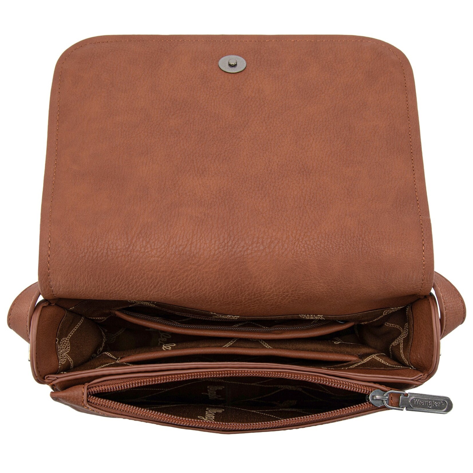 Wrangler WG301-1833BR - Brown - Wrangler Cow Print Crossbody