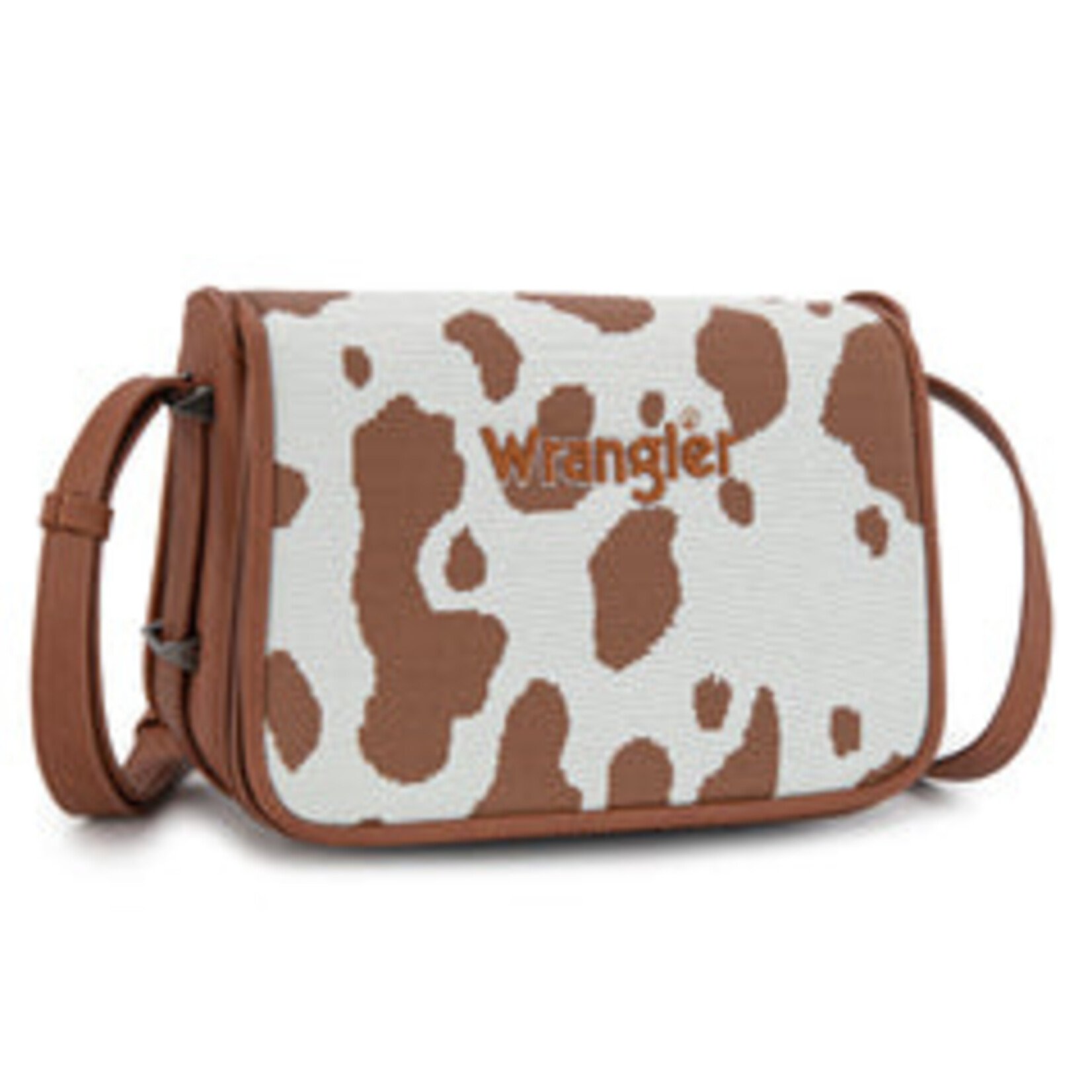 Wrangler WG301-1833BR - Brown - Wrangler Cow Print Crossbody