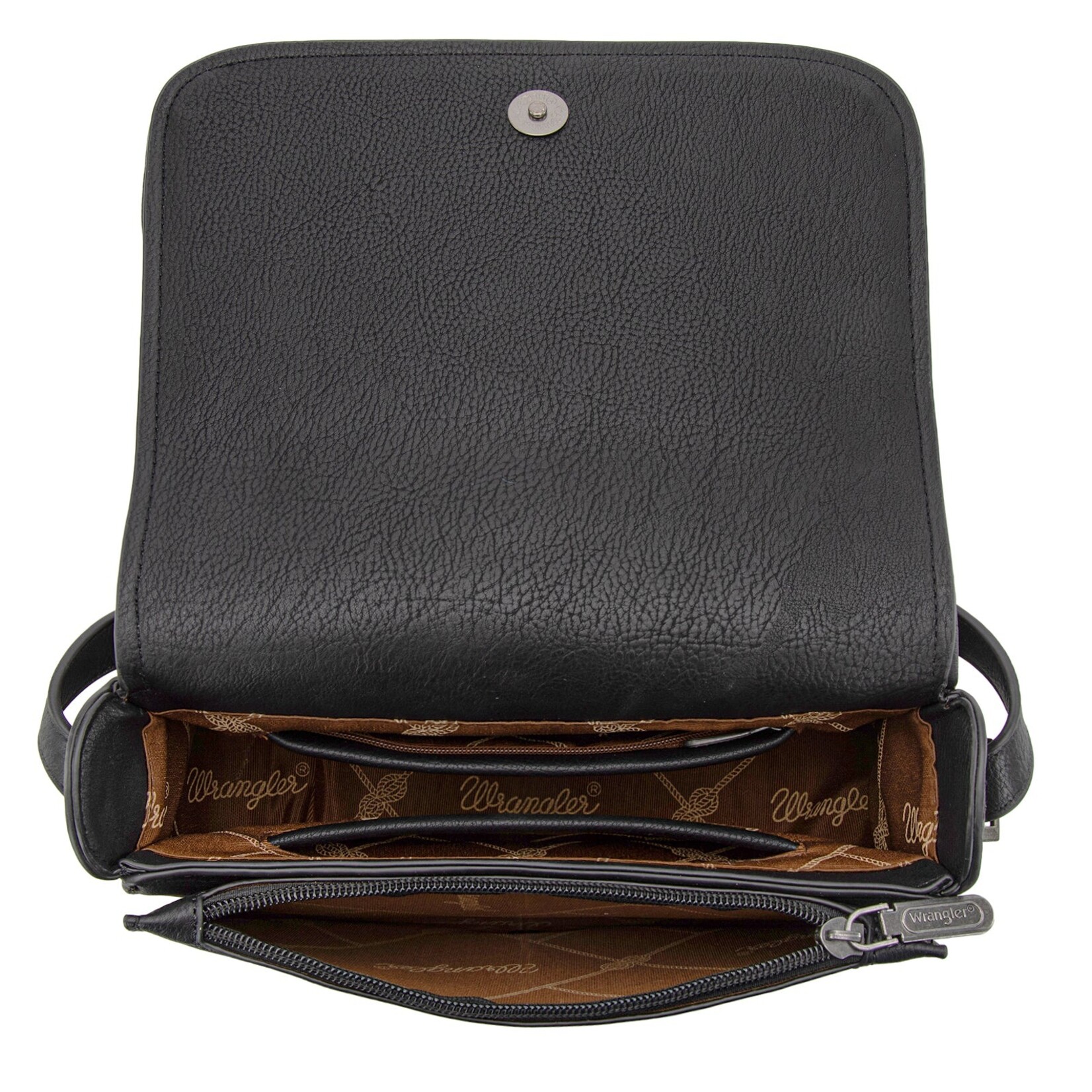 Wrangler WG301-1833BK - Black - Wrangler Cow Print Crossbody