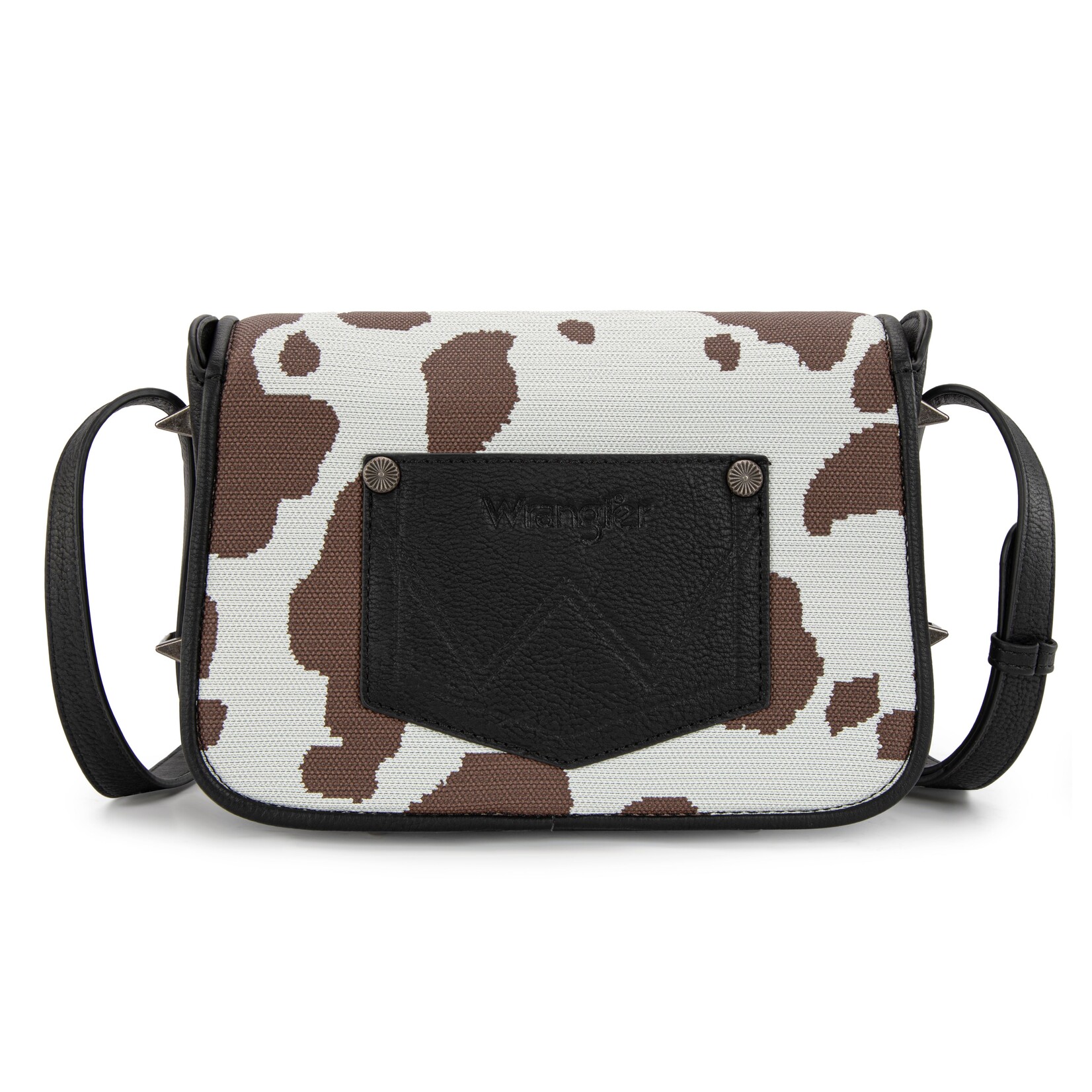 Wrangler WG301-1833BK - Black - Wrangler Cow Print Crossbody