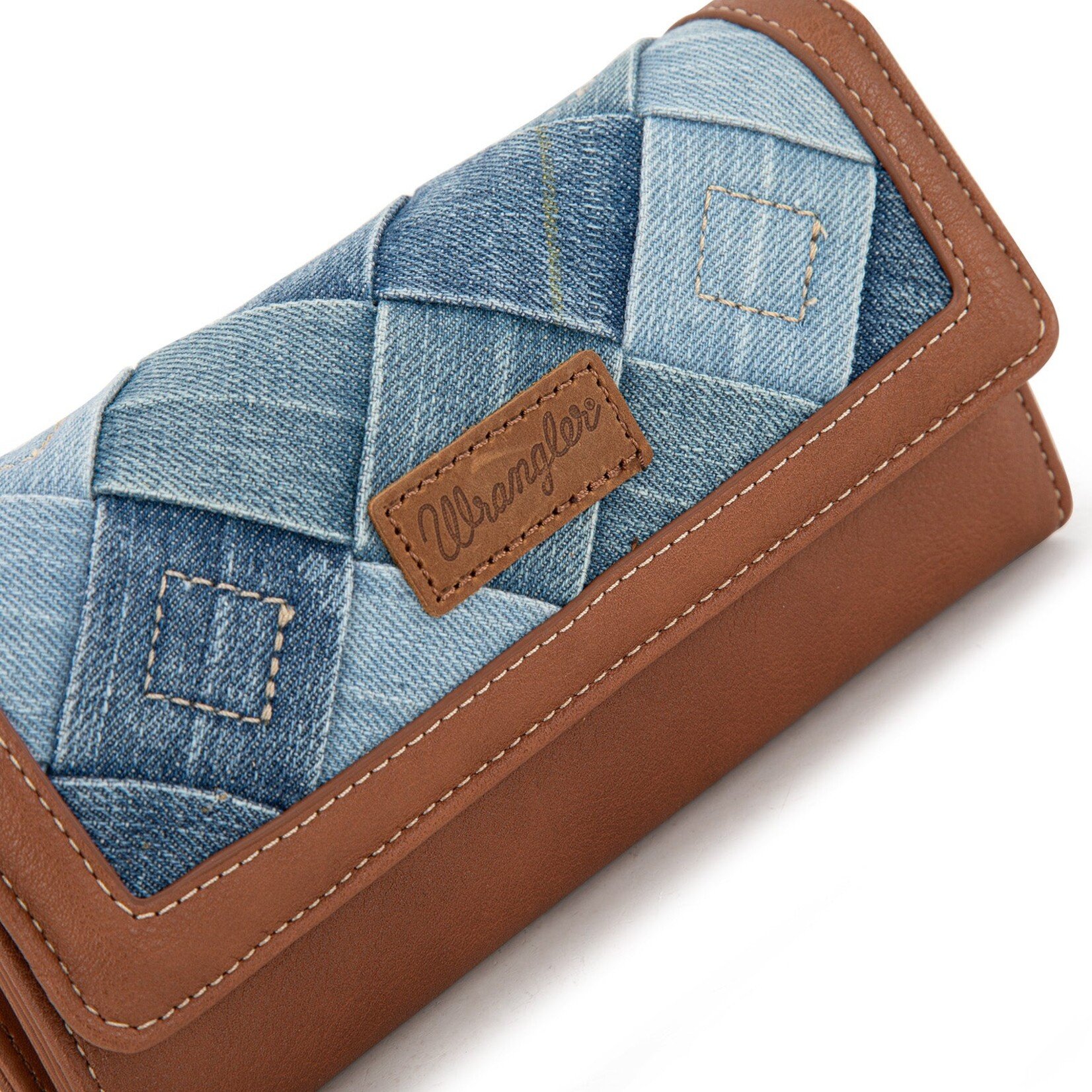 Wrangler WG210-W062JN - Jean - Wrangler Denim Woven Tri-Fold Wristlet/Wallet