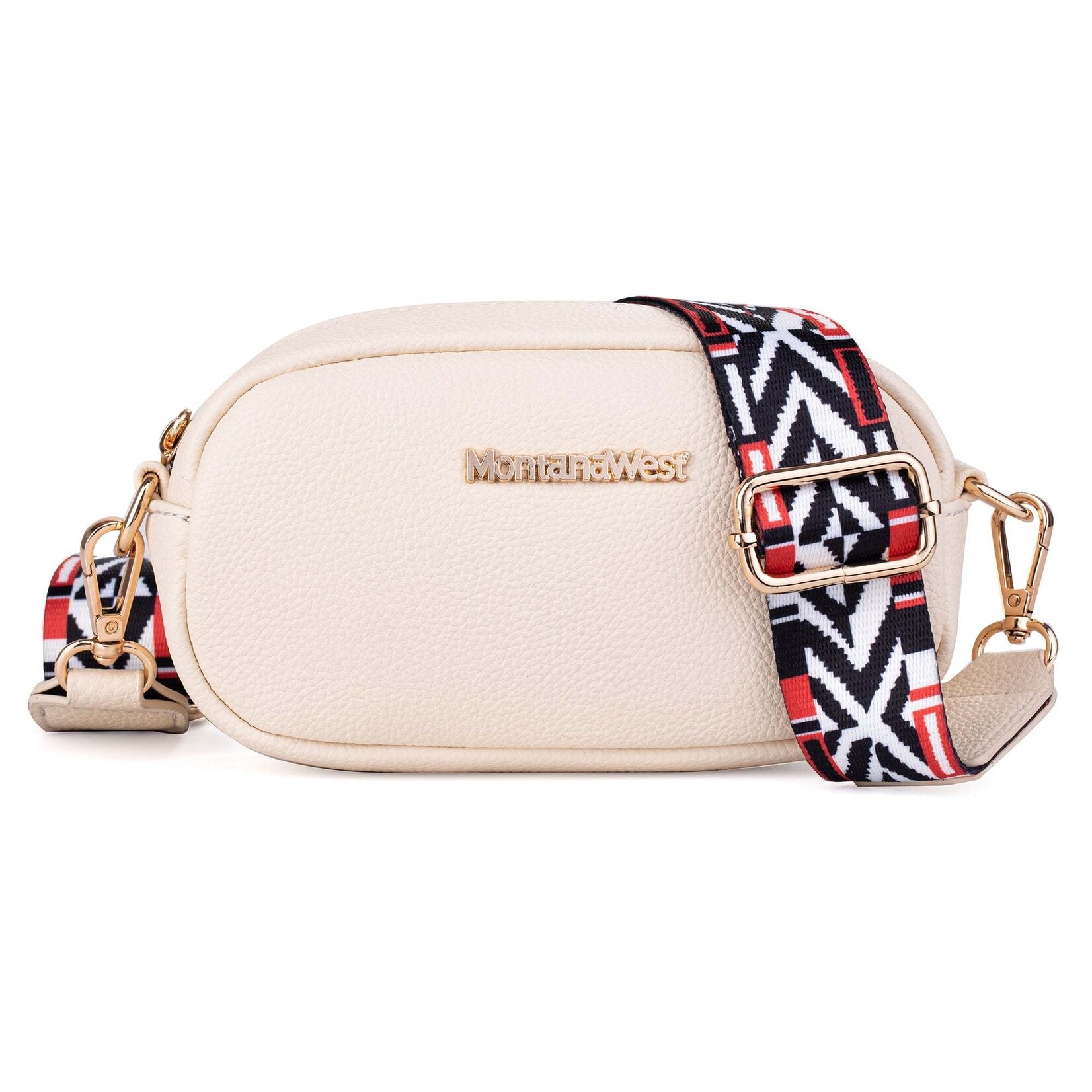 Montana West Inc MWC-086BWT - White - Montana West Small Crossbody Bag/Camera Bag