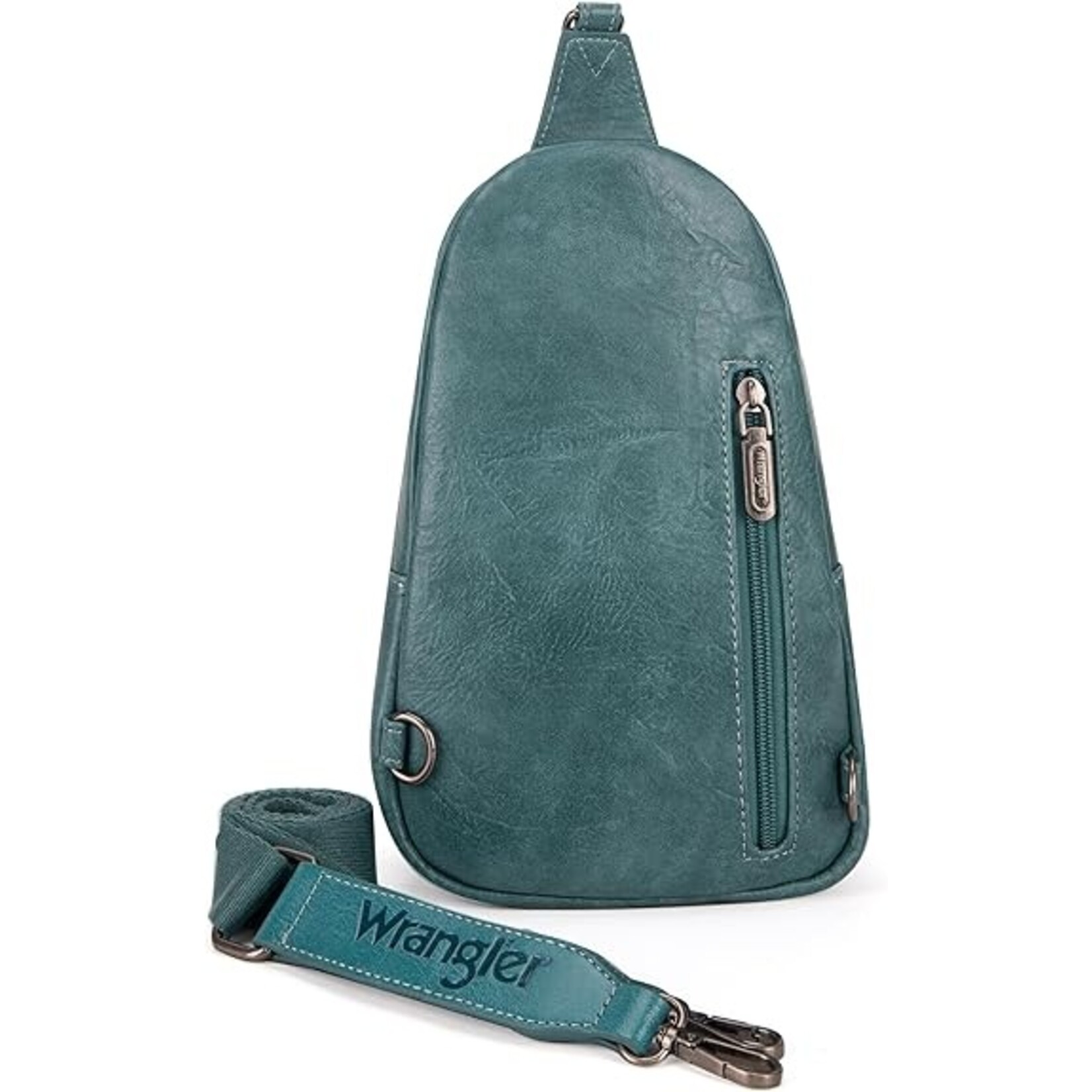 Wrangler WG87-227TQ - Turquoise - Wrangler Sling Bag/Crossbody/Chest Bag Dual Zippered Compartment