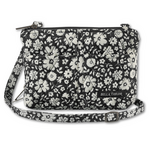 Bella Taylor Essentials Wallet Crossbody - Bicolor Floral Black