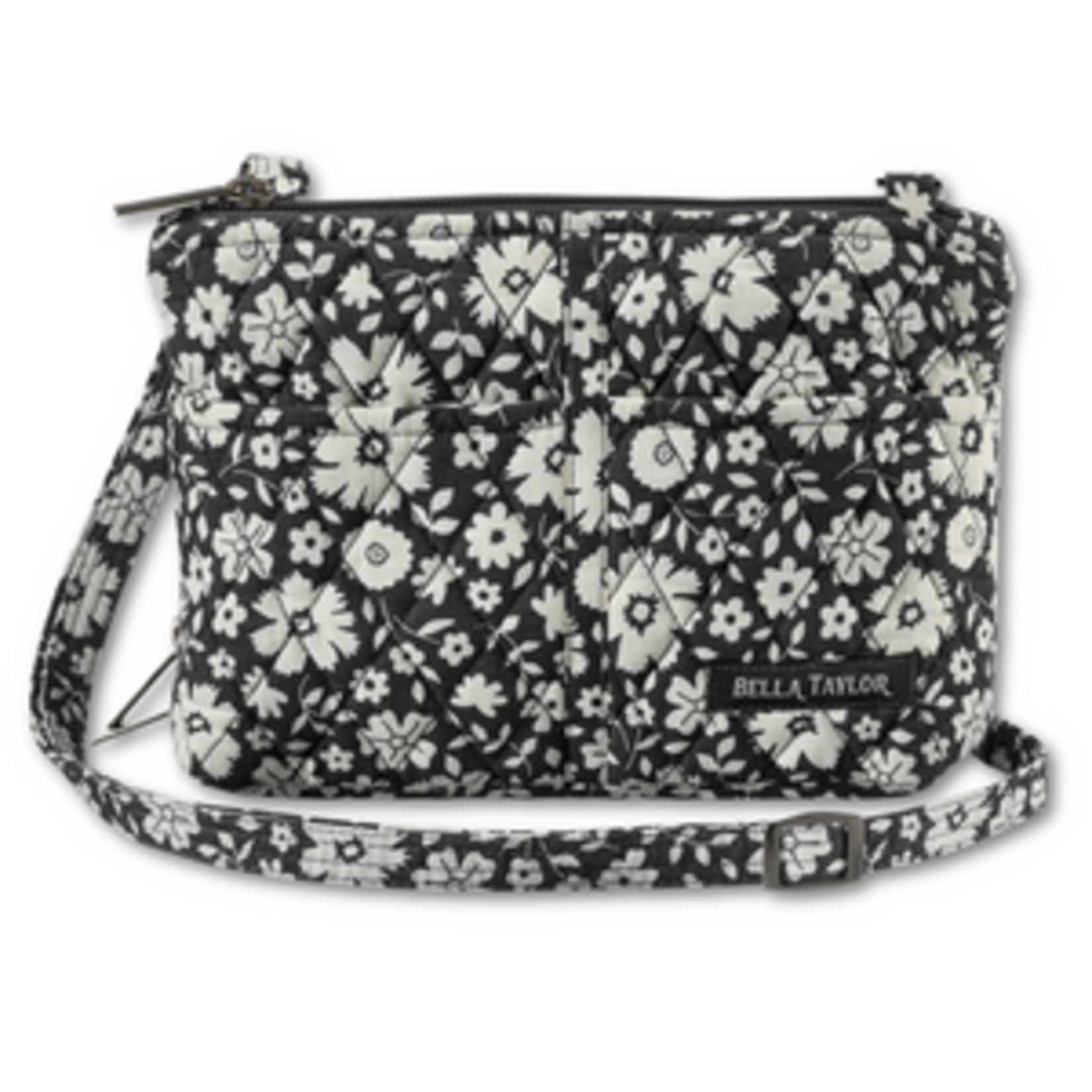 Bella Taylor Essentials Wallet Crossbody - Bicolor Floral Black