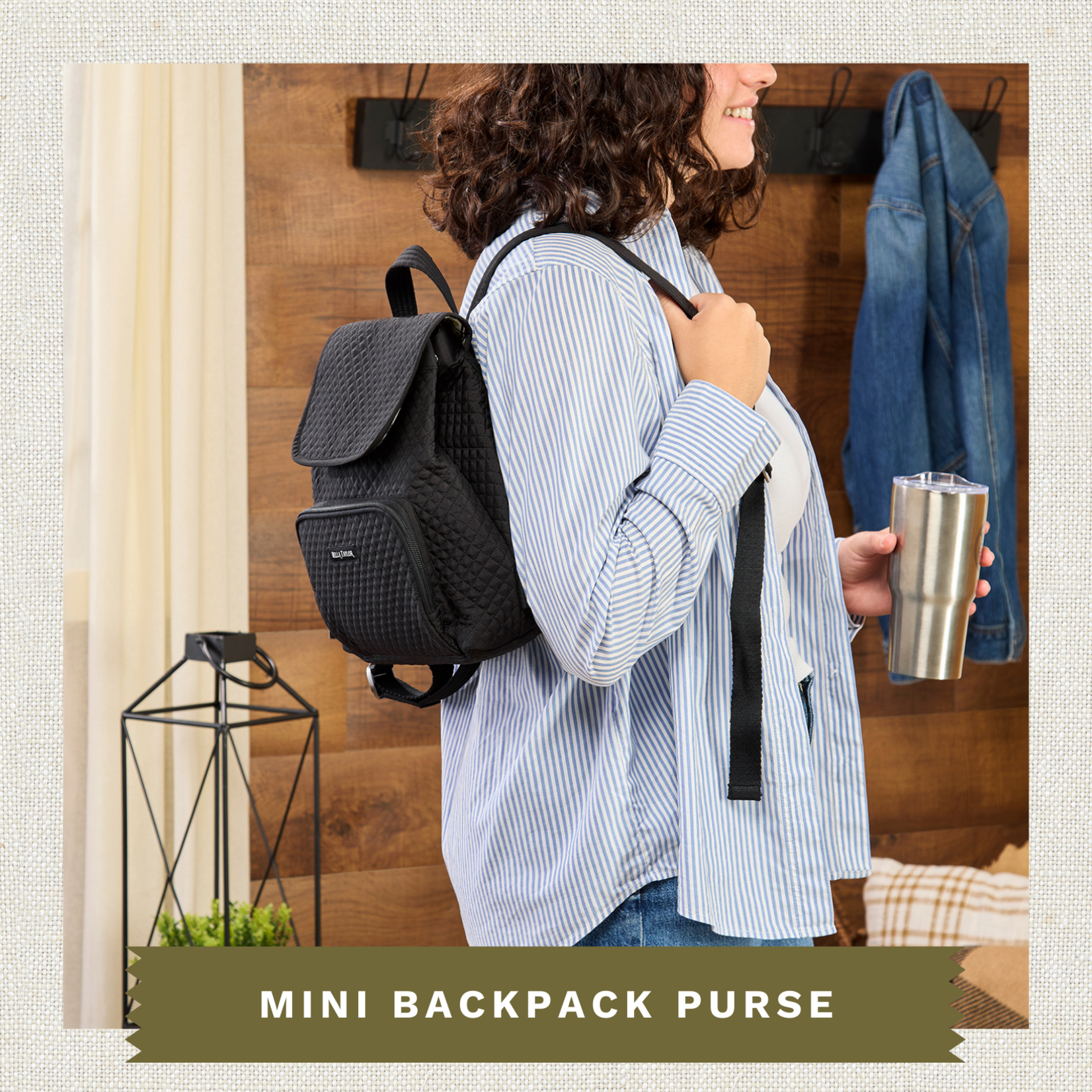 Bella Taylor Mini Backpack - Solid Black