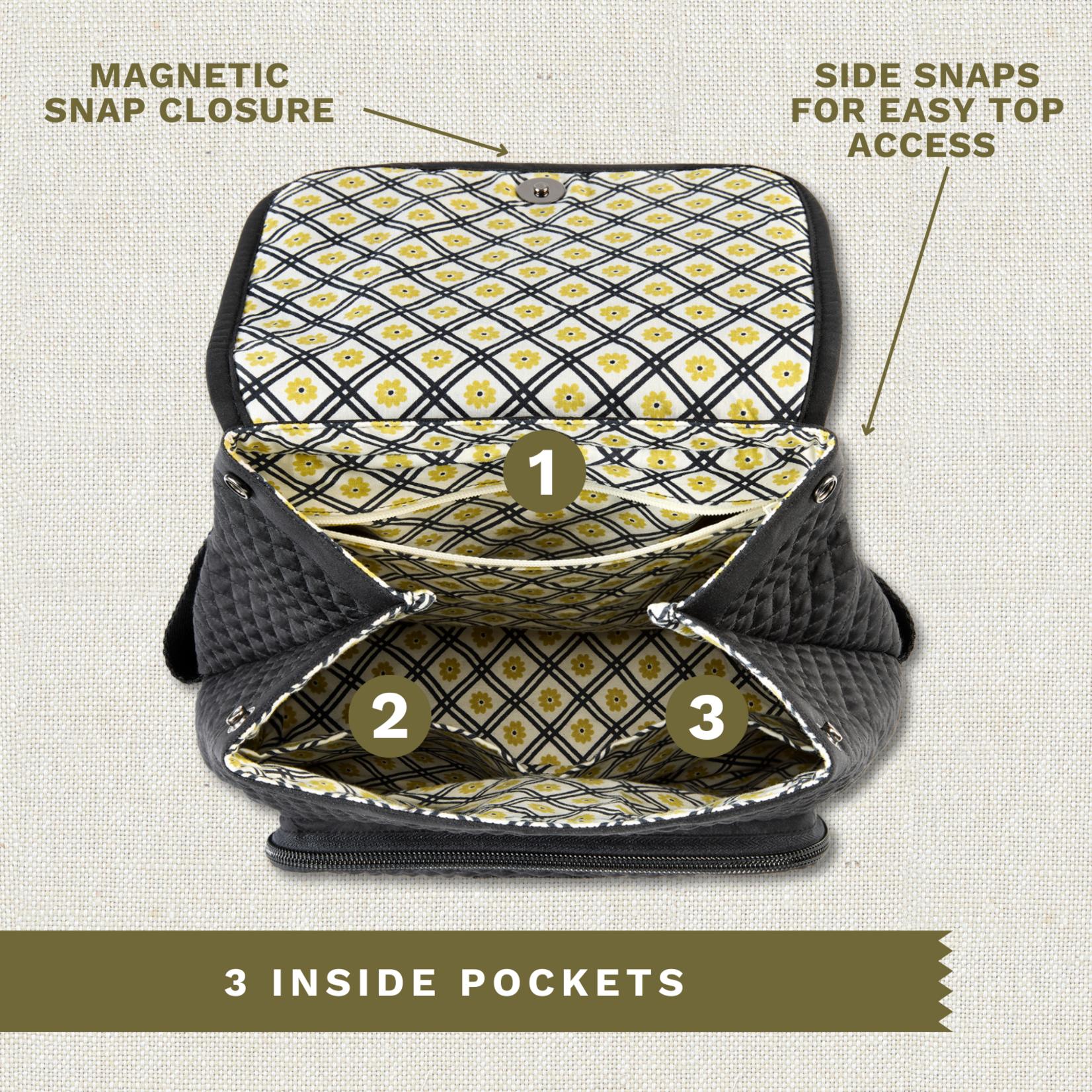 Bella Taylor Mini Backpack - Solid Black