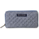 Bella Taylor RFID Slim Card Wallet - Blue Chambray