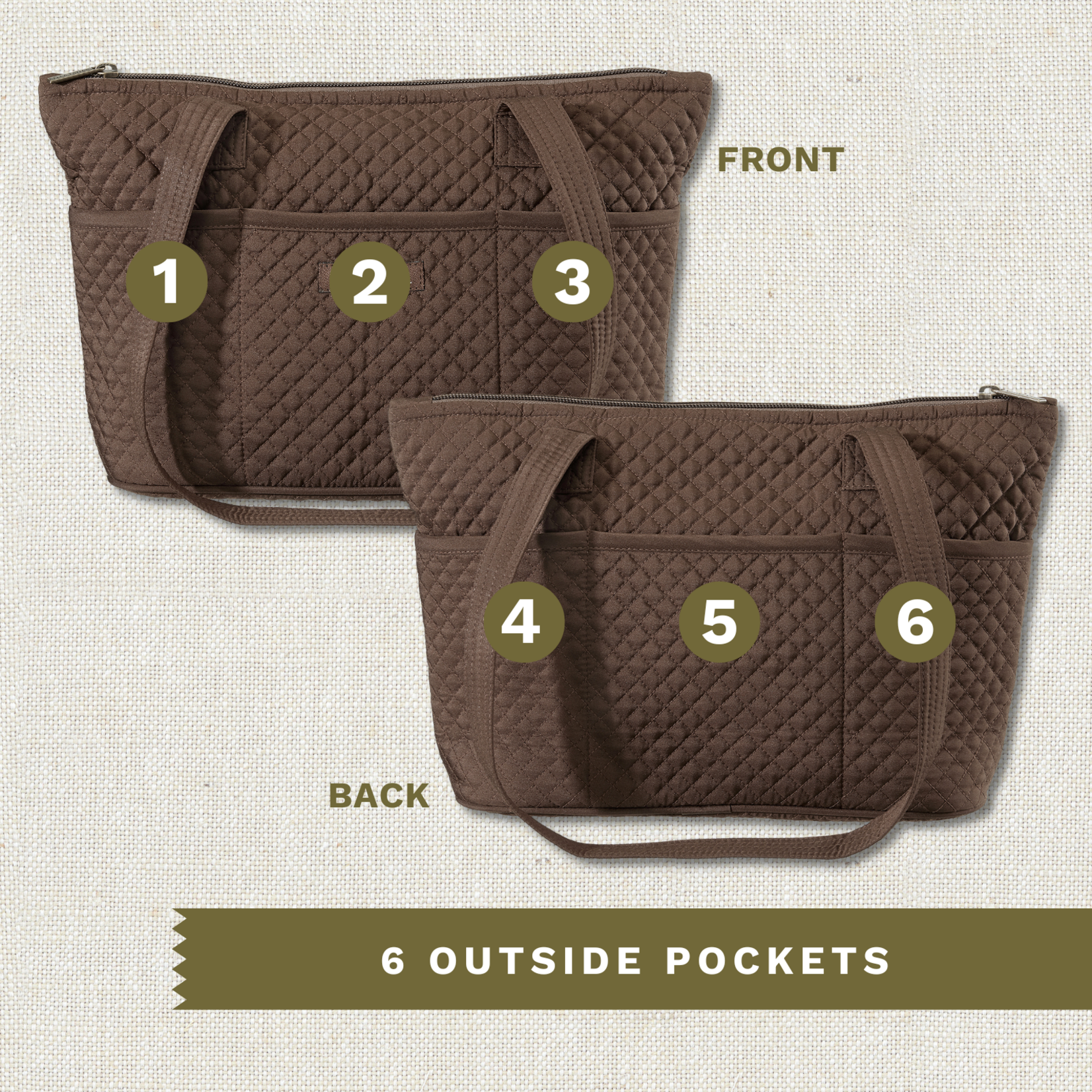 Bella Taylor Small Shoulder Tote - Chocolate Microfiber