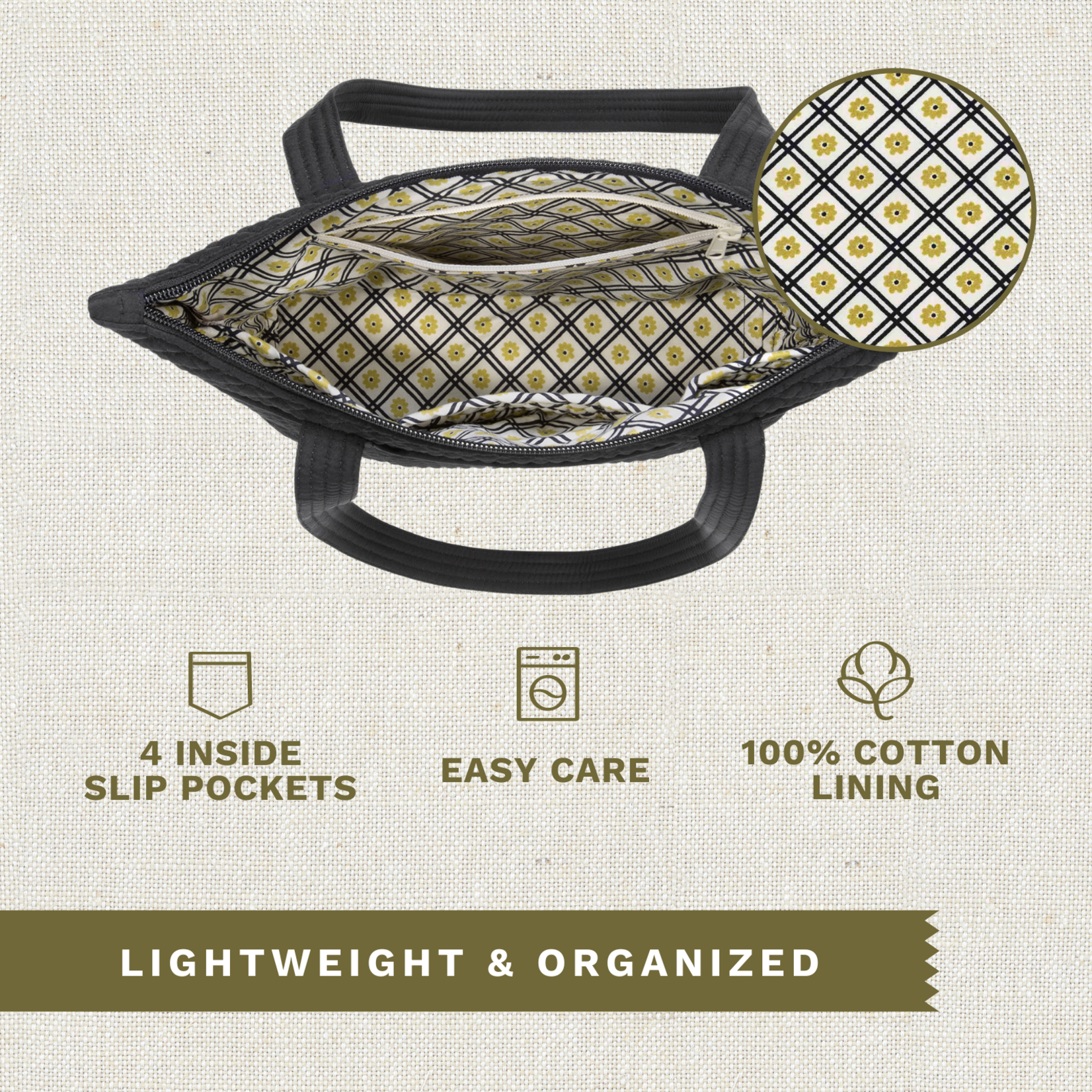 Bella Taylor Stride Tote - Solid Black