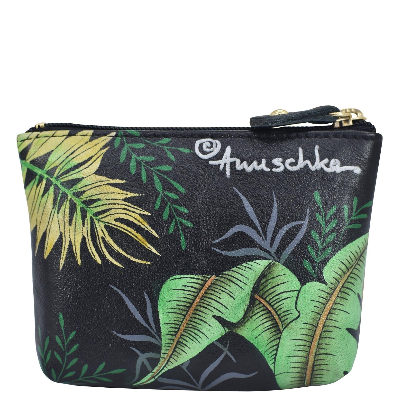 Anuschka 1031-RFB:  Rainforest Beauties - Coin Zip Pouch