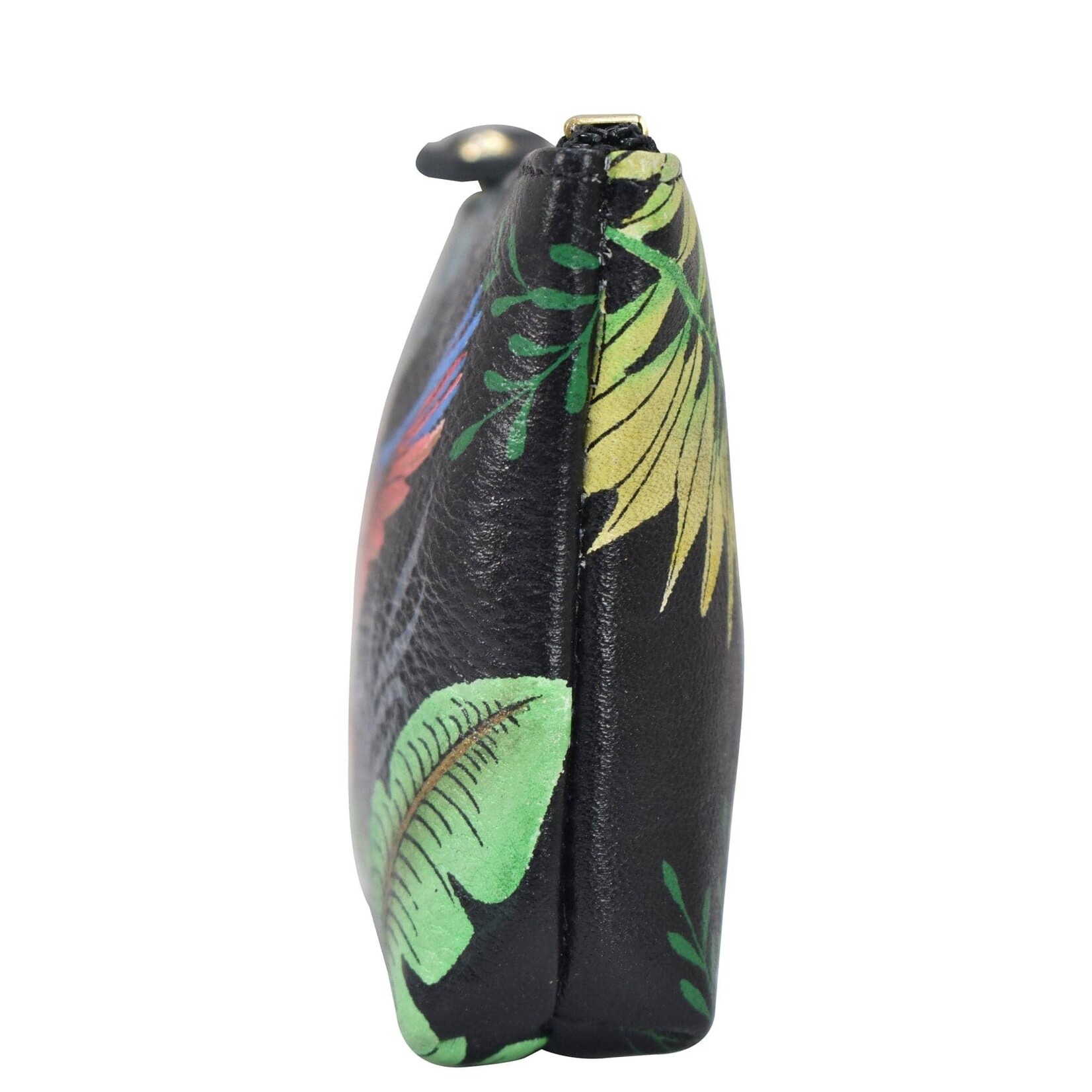 Anuschka 1031-RFB:  Rainforest Beauties - Coin Zip Pouch