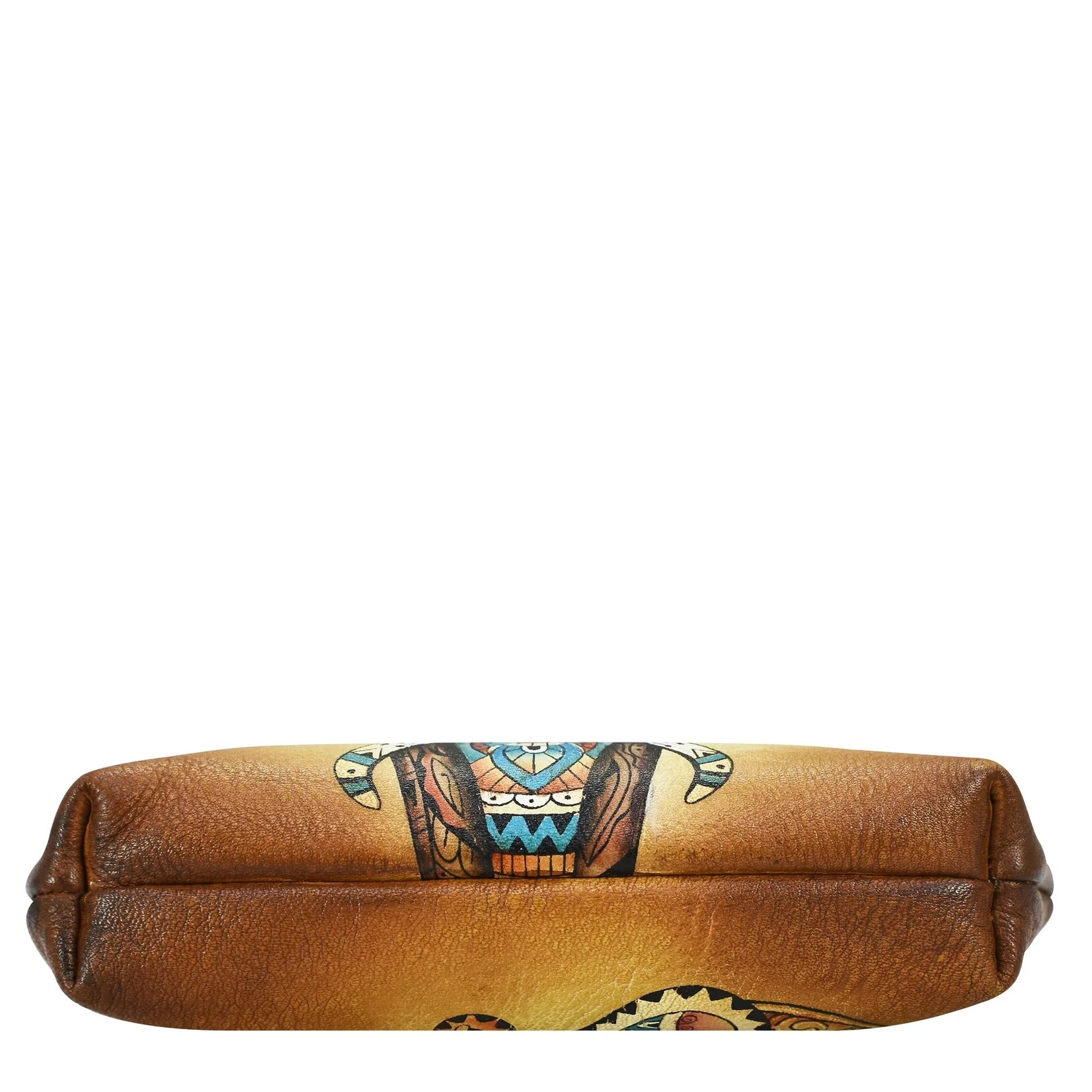 Anuschka 1177-ELM : Clasp Pouch with Key Fob - Elephant Mandala
