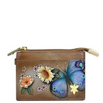 Anuschka 1183-BFB-BRZ: Butterfly Blooms Bronze - Leather Card Case