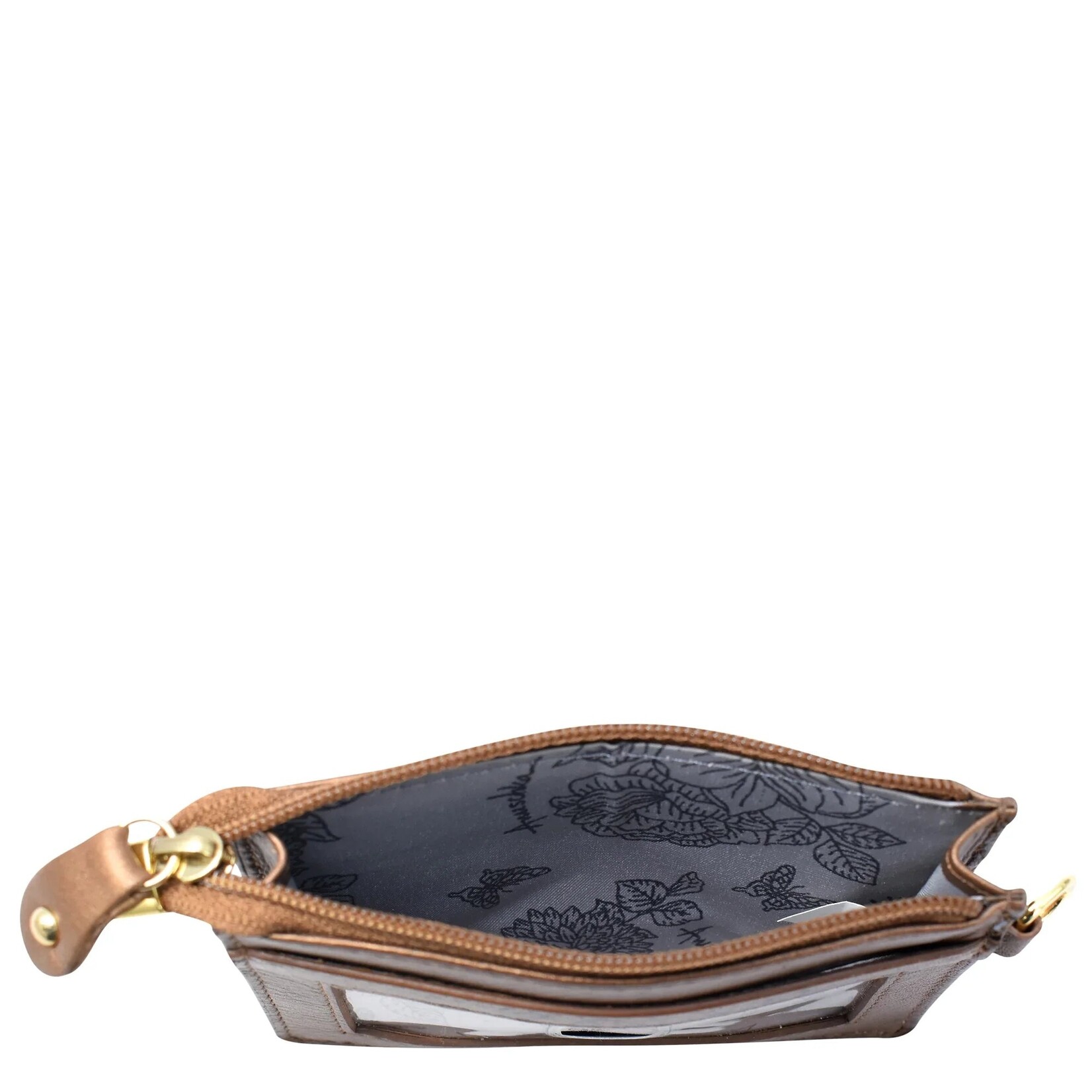 Anuschka 1183-BFB-BRZ: Butterfly Blooms Bronze - Leather Card Case
