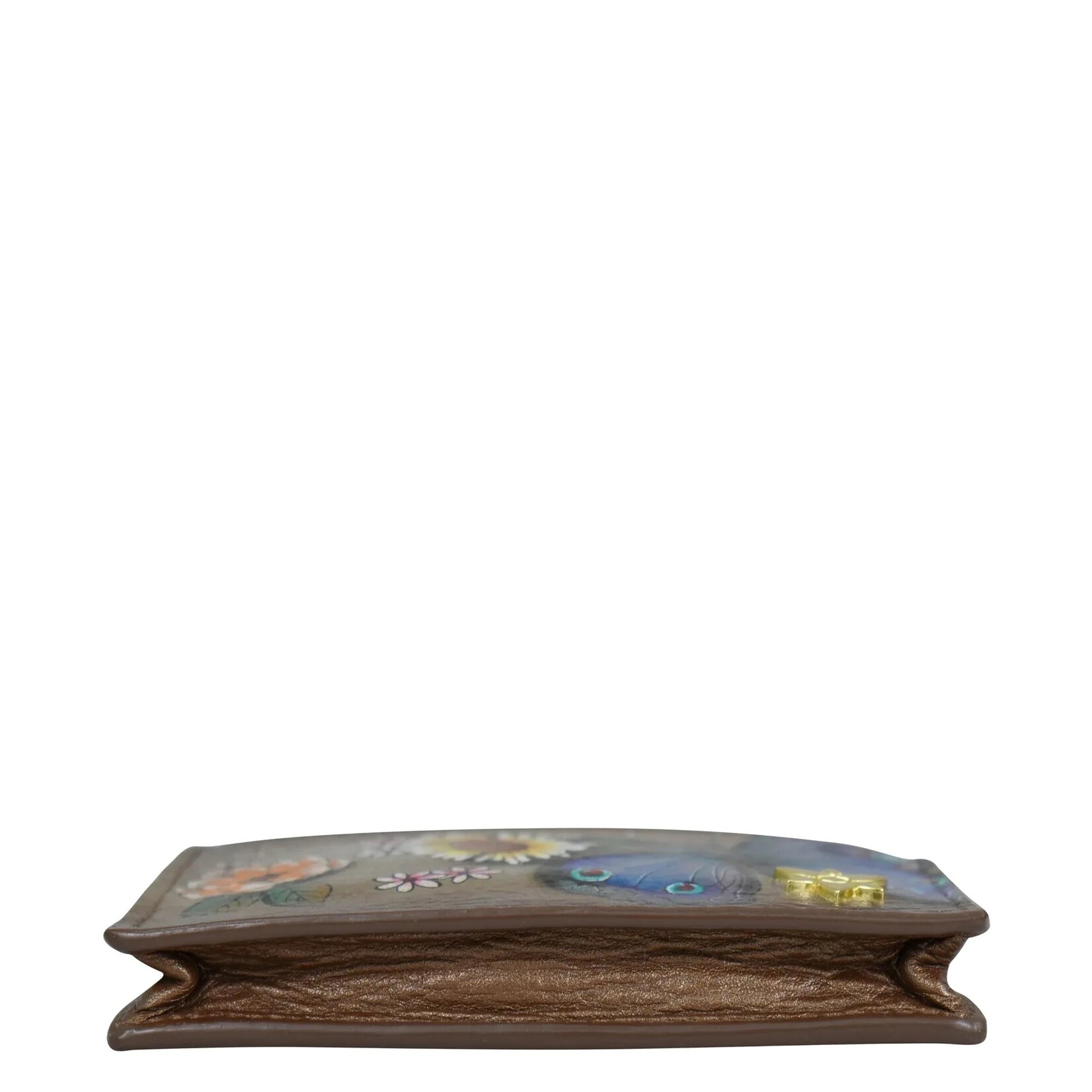 Anuschka 1183-BFB-BRZ: Butterfly Blooms Bronze - Leather Card Case