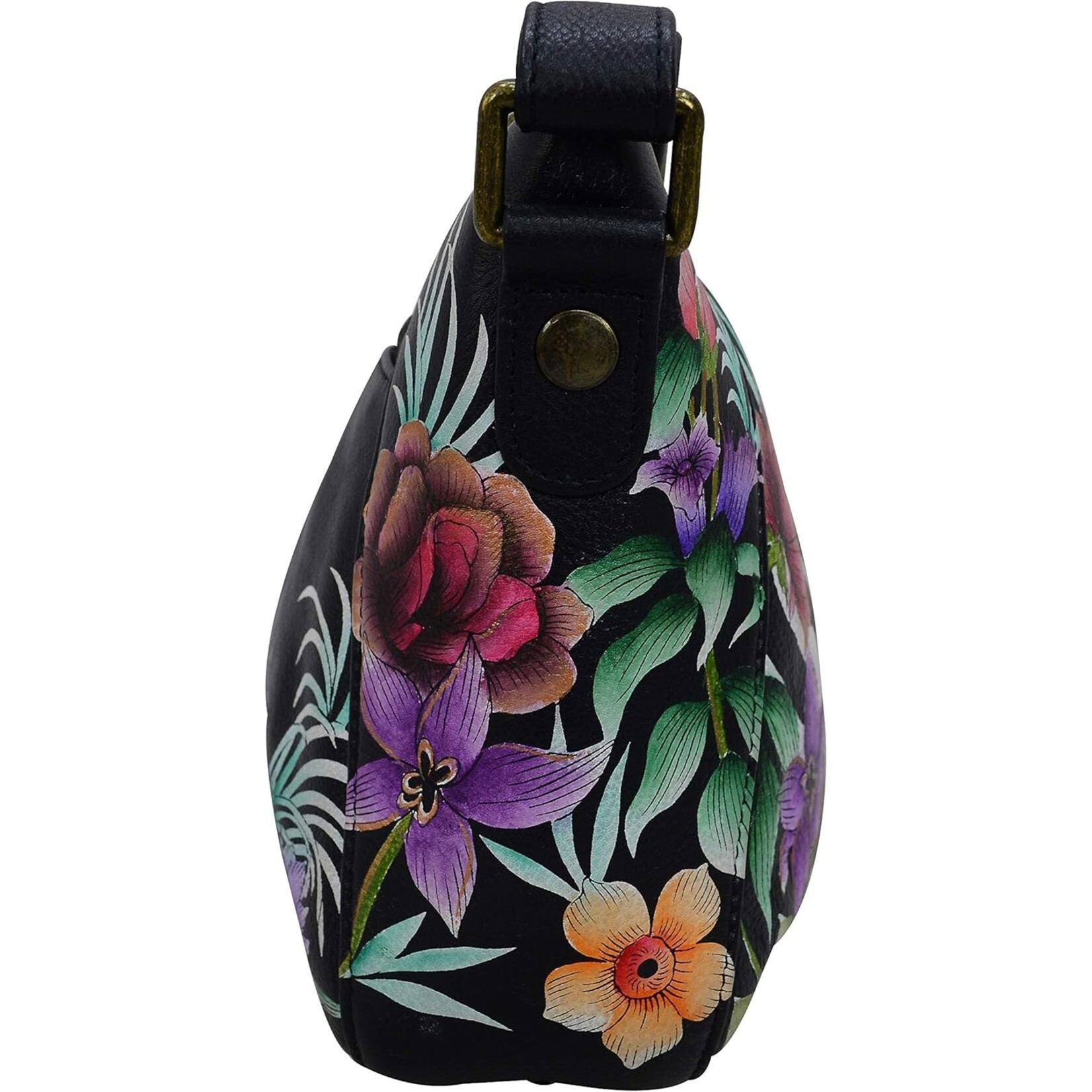 Anuschka 670-PLZ:  Playful Zebras - Medium Shoulder Bag