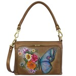 Anuschka 684-BFB-BRZ Butterfly Blooms Bronze - Shoulder Organizer