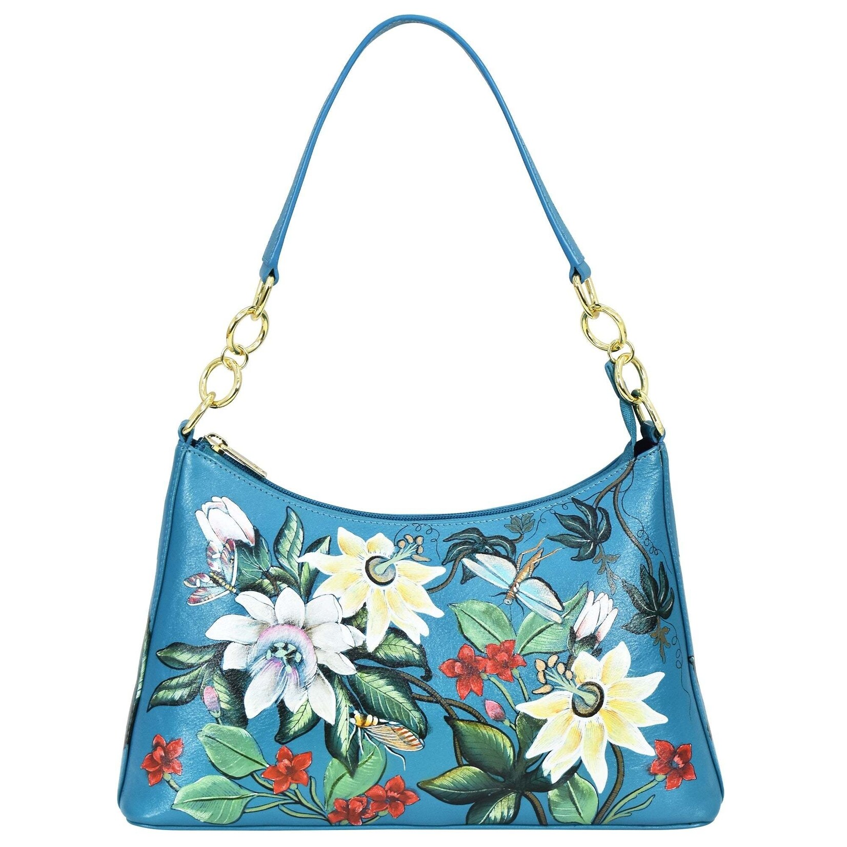 Anuschka 707-RGR:  Royal Garden - Leather Hobo