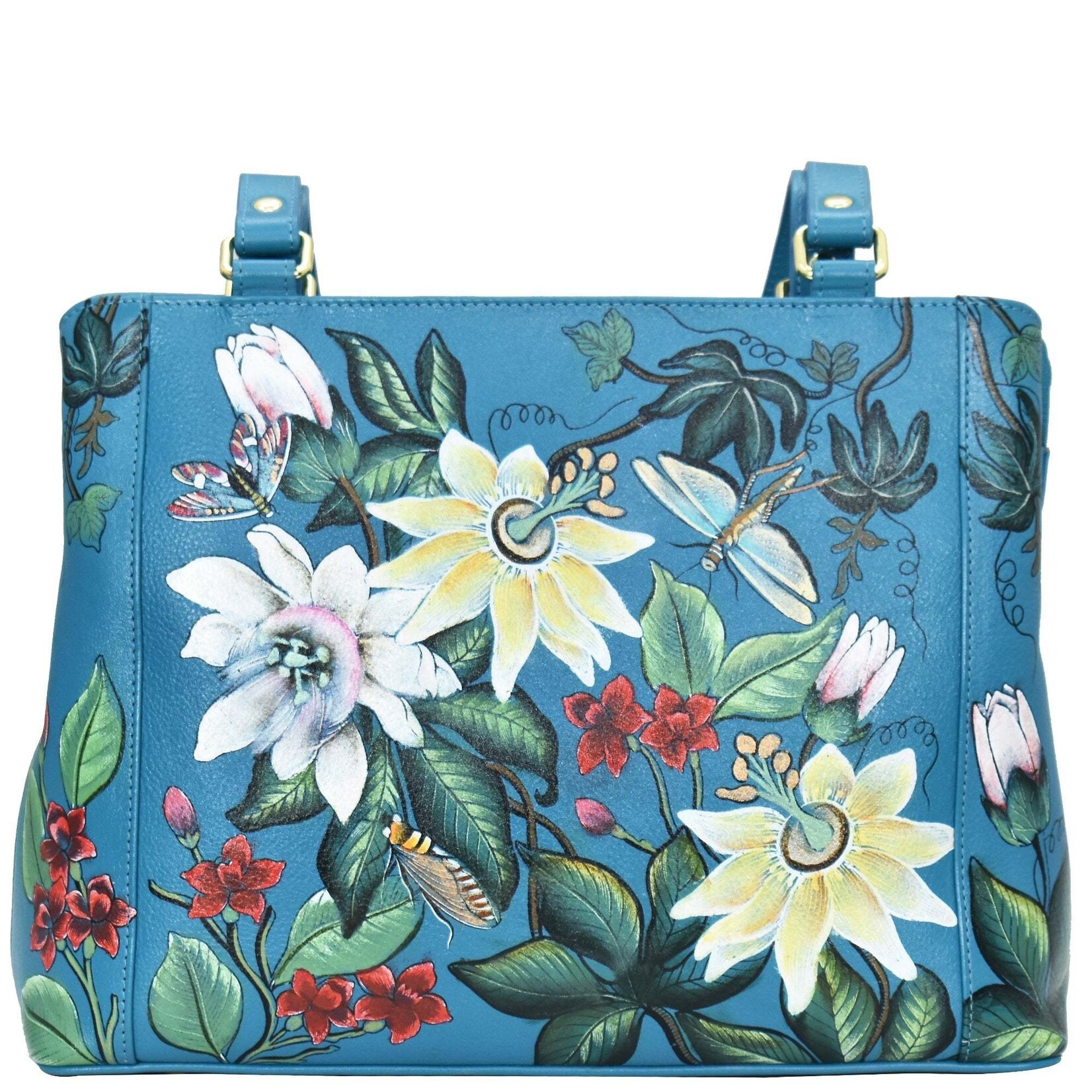 Anuschka 710-RGR: Royal Garden - Medium Everyday Tote