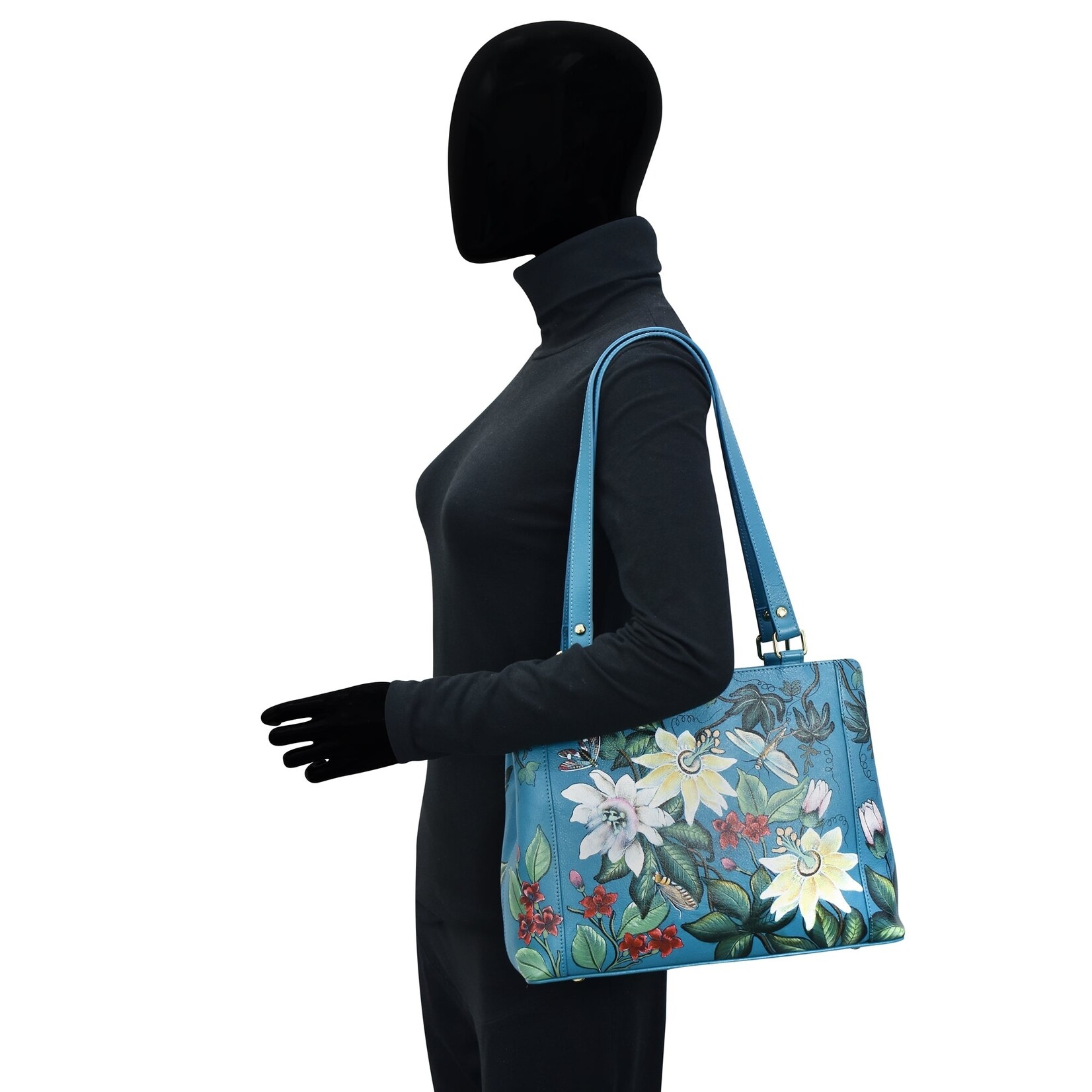 Anuschka 710-RGR: Royal Garden - Medium Everyday Tote