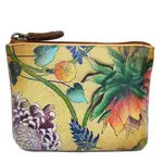 Anuschka 1031-CBG:  Caribbean Garden - Coin Zip Pouch