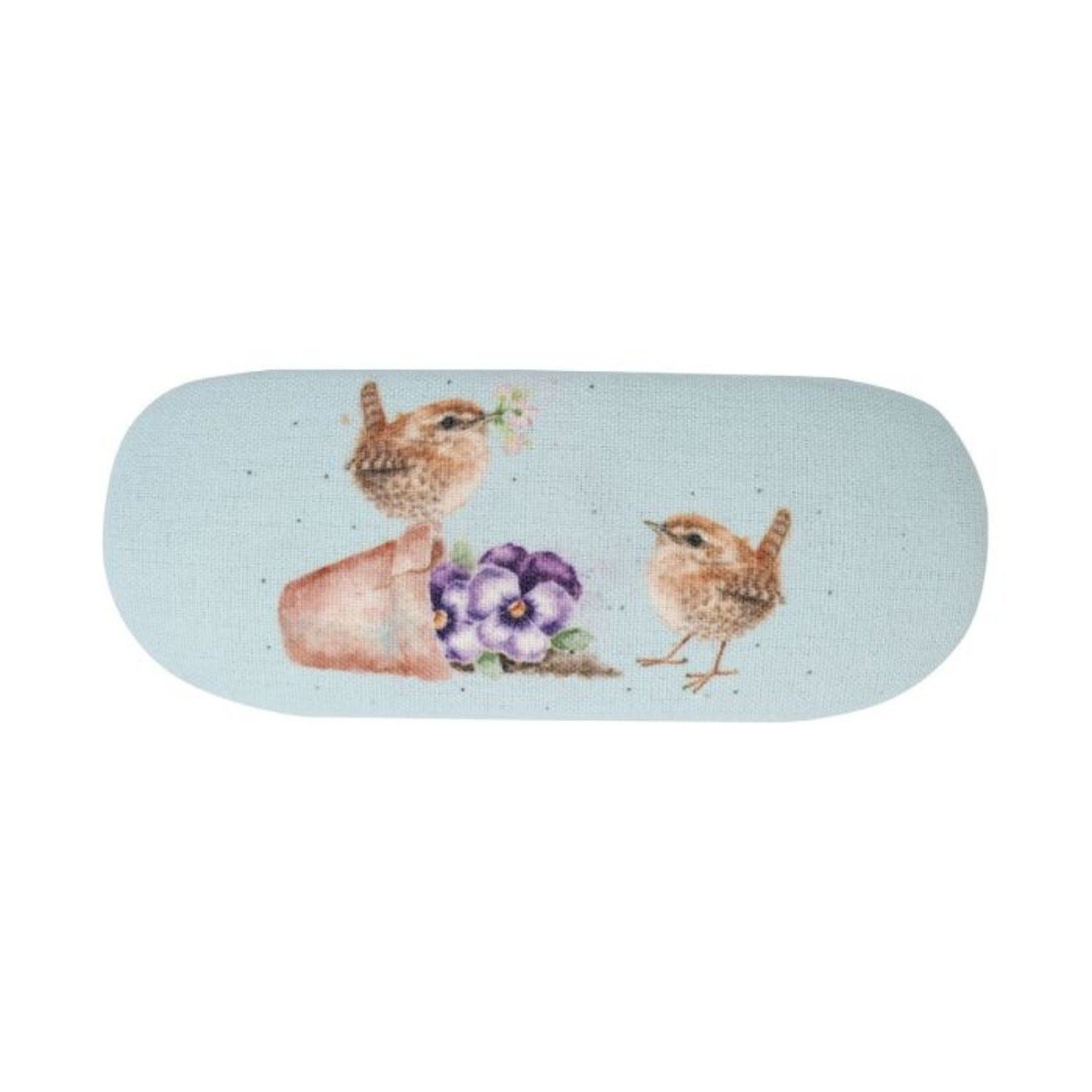 Wrendale Designs GLC015 - Eyeglass Case - 'Pottering About' Bird