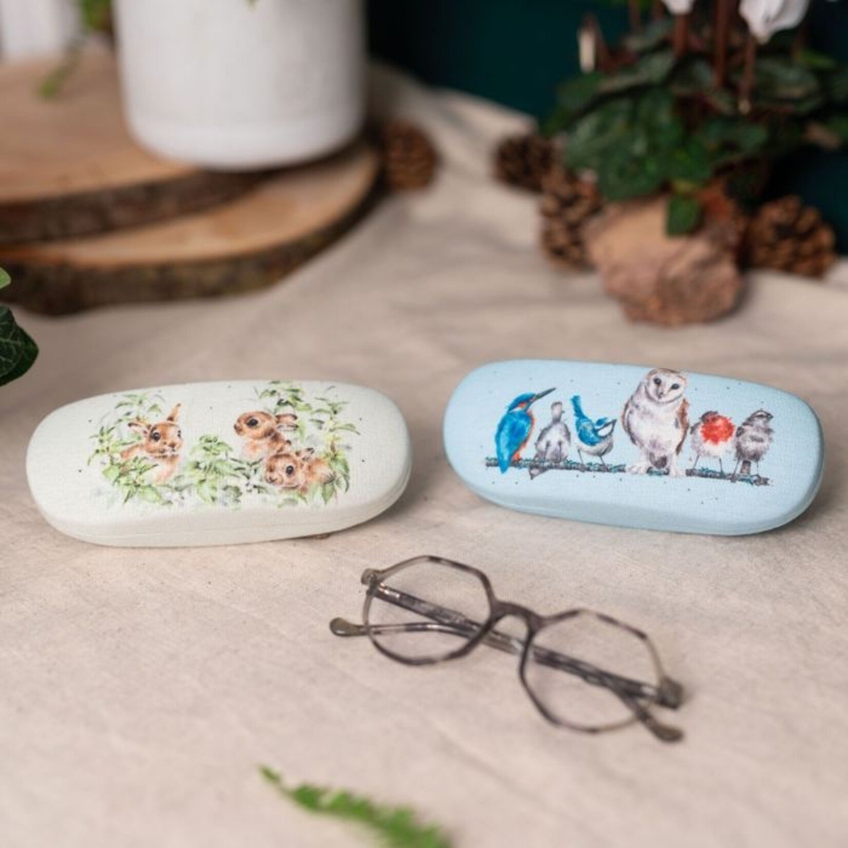 Wrendale Designs GLC015 - Eyeglass Case - 'Pottering About' Bird