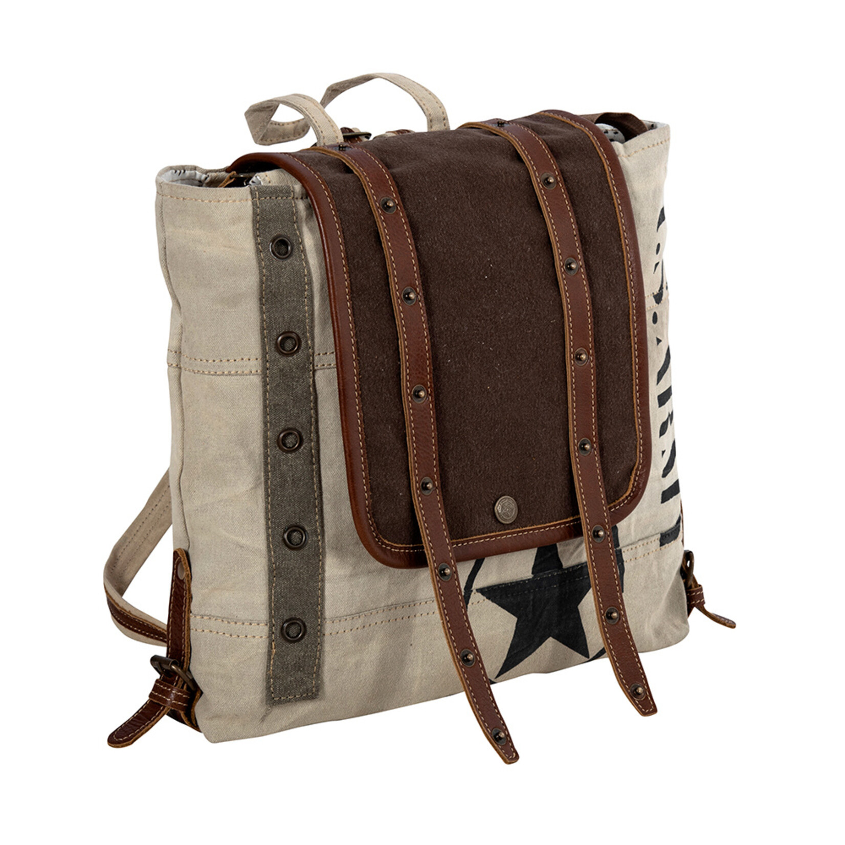 Myra Bags S-8057 Army Motif Backpack 2026