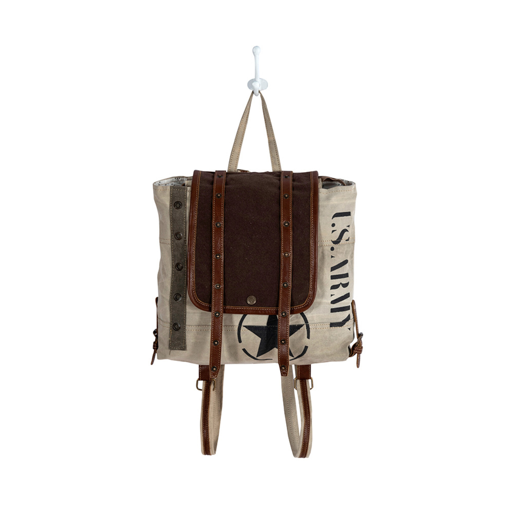 Myra Bags S-8057 Army Motif Backpack 2026