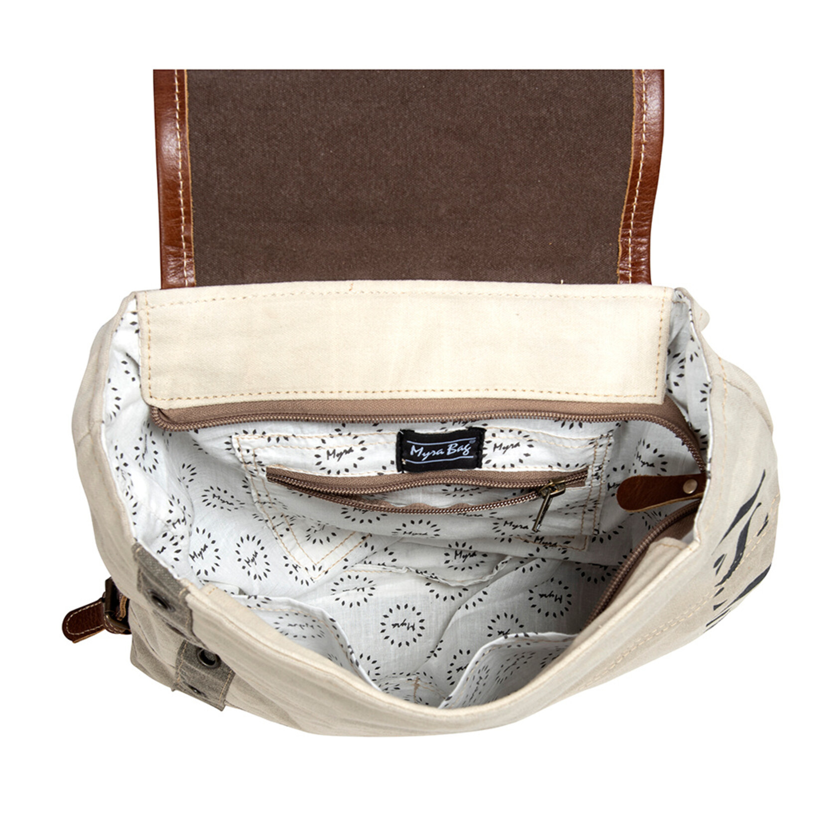 Myra Bags S-8057 Army Motif Backpack 2026