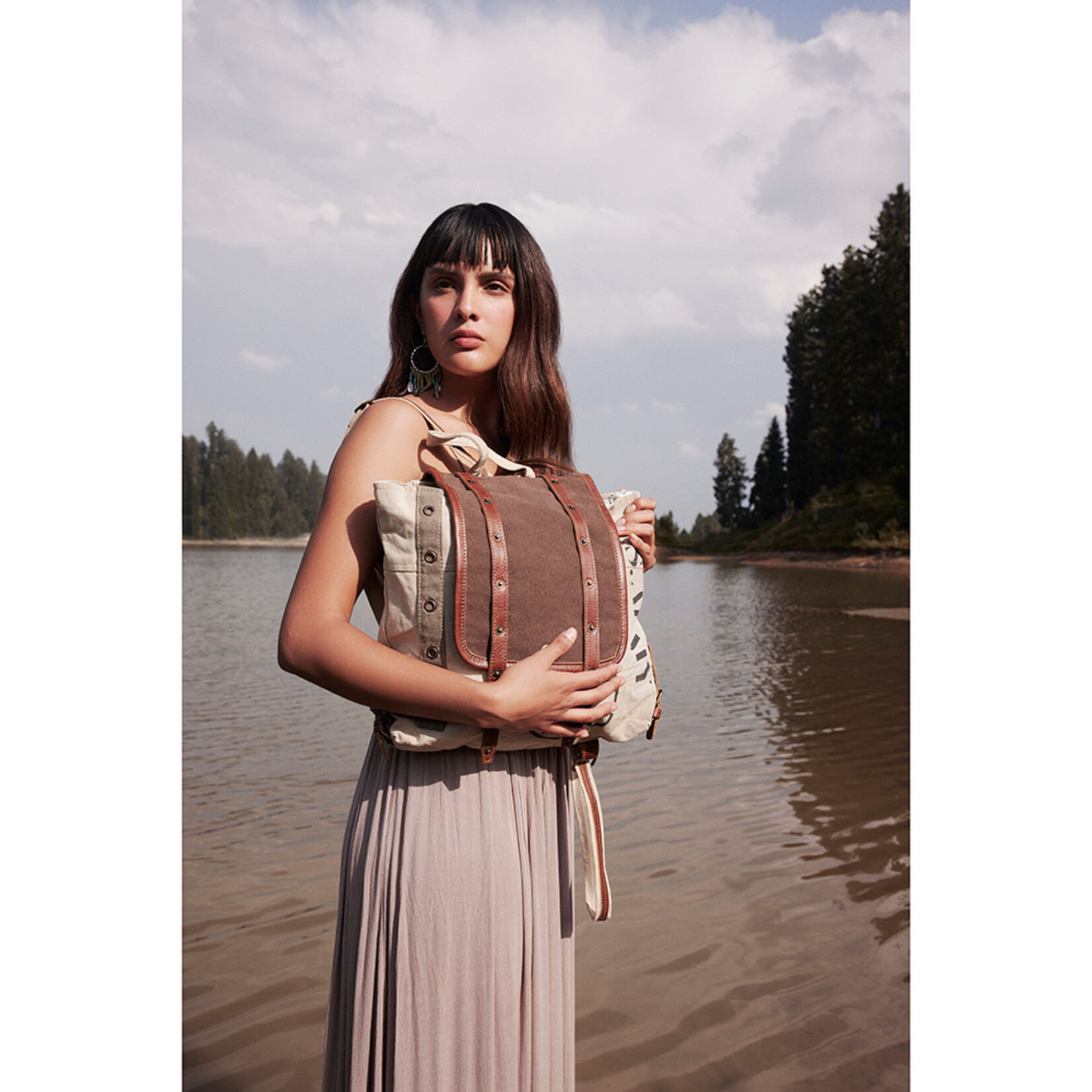 Myra Bags S-8057 Army Motif Backpack