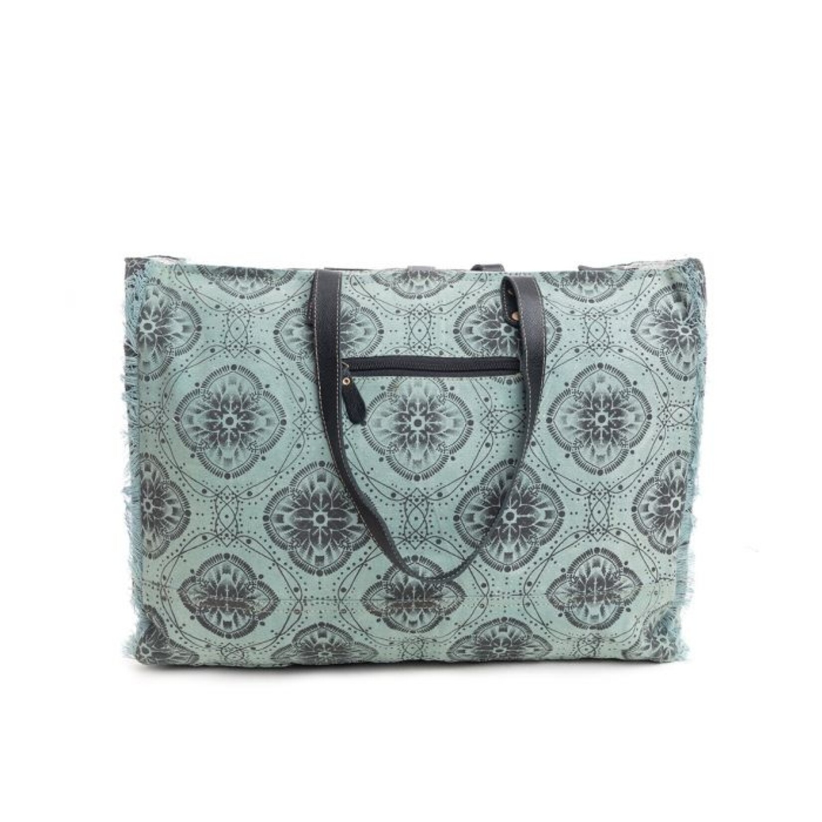 Myra Bags S-9549 Pilar Pram Weekender Bag Soft Teal Medallion