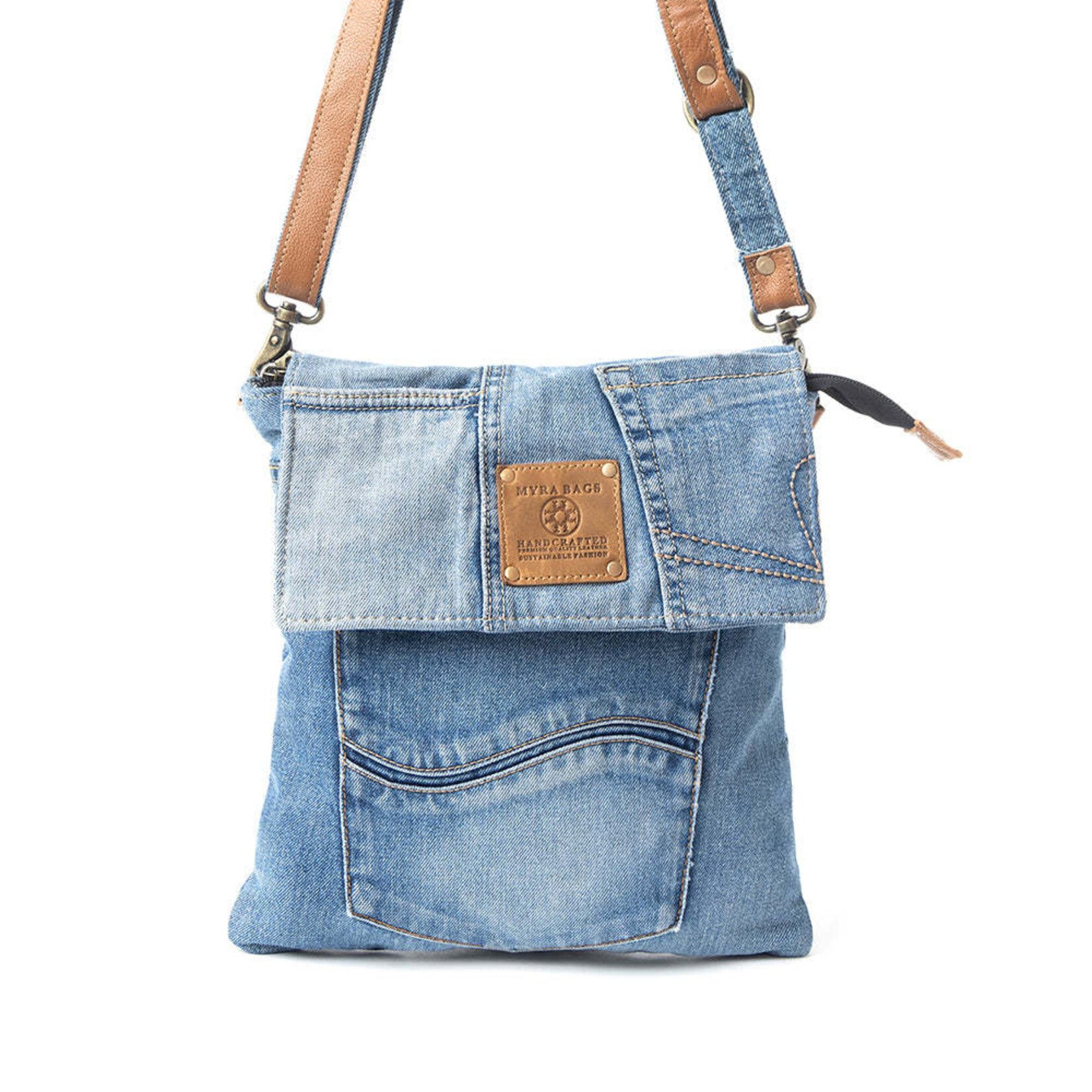 Myra Bags S-10906 Jaycee's Day Crossbody Bag - Denim Blue