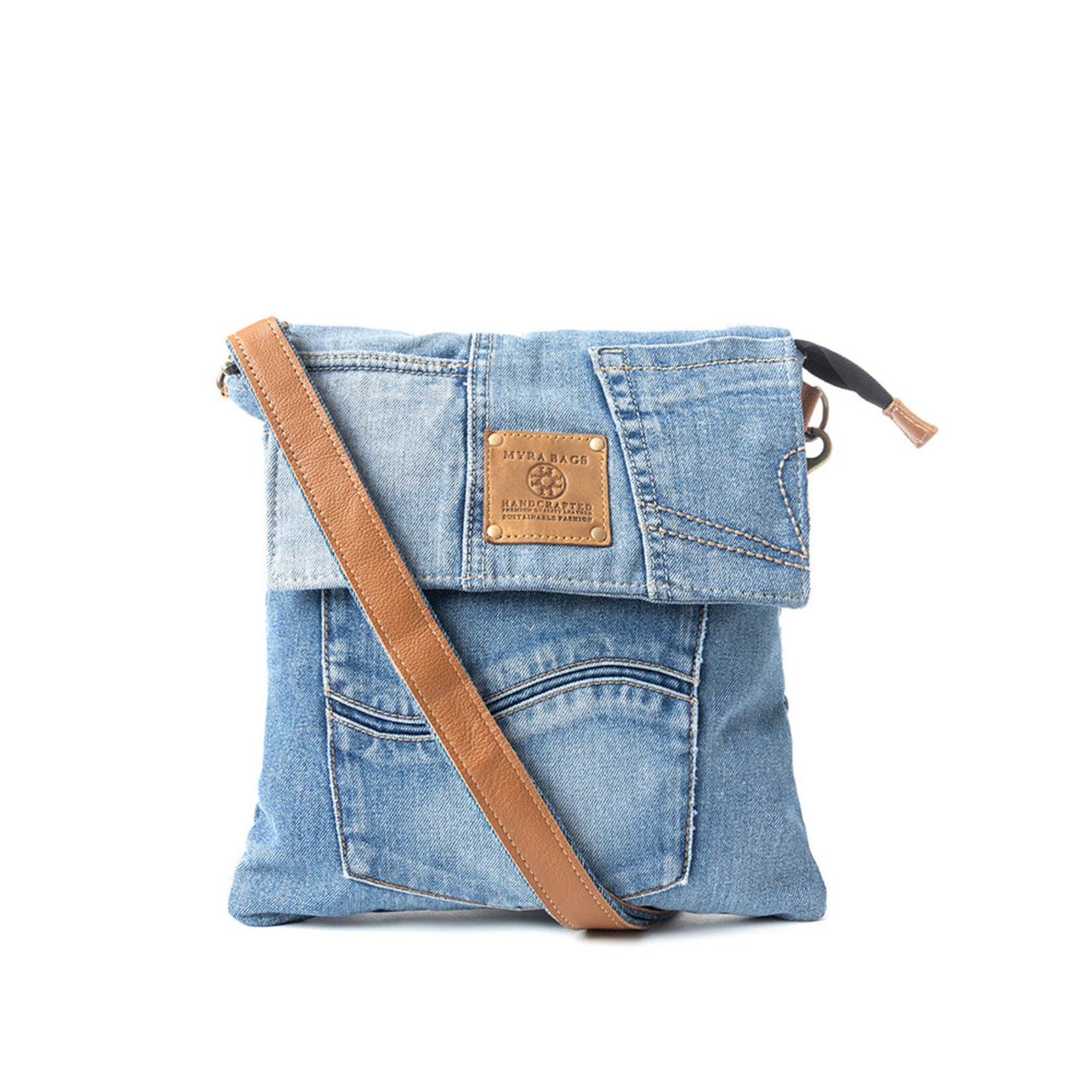 Myra Bags S-10906 Jaycee's Day Crossbody Bag - Denim Blue