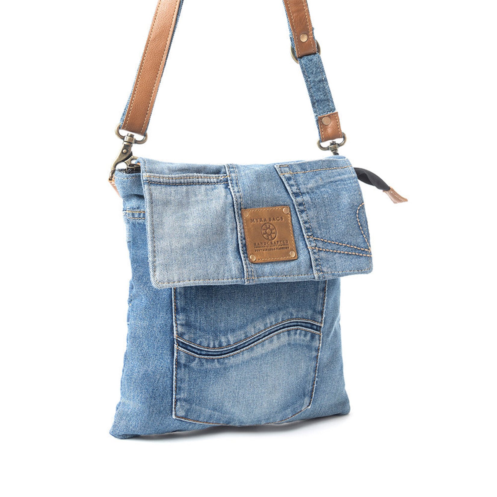 Myra Bags S-10906 Jaycee's Day Crossbody Bag - Denim Blue