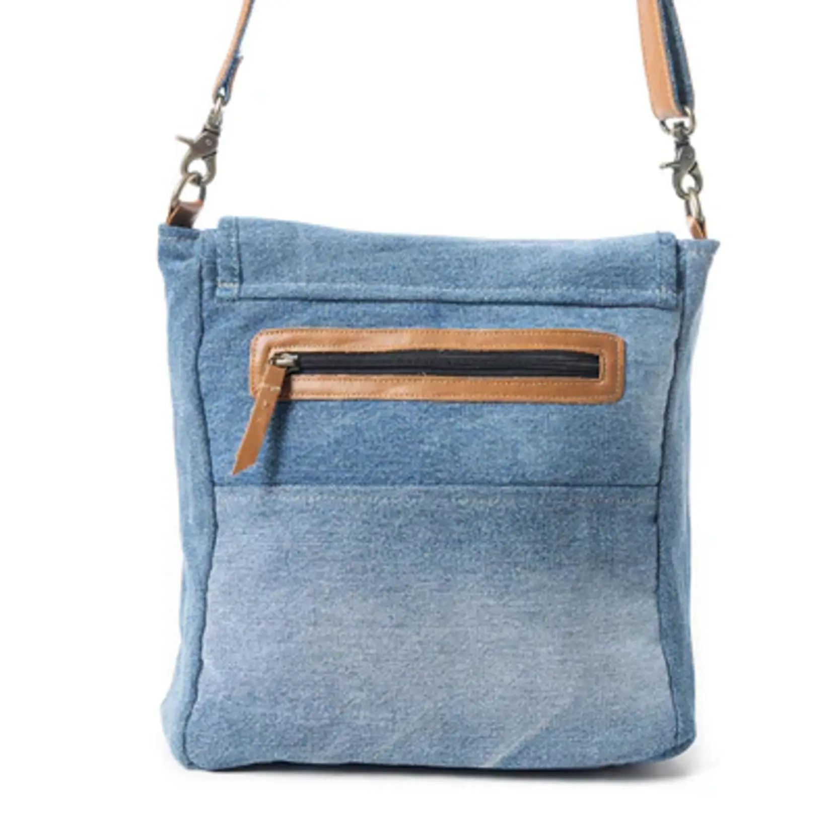 Myra Bags S-10907 Ashley Adventure Crossbody Bag - Denim Blue