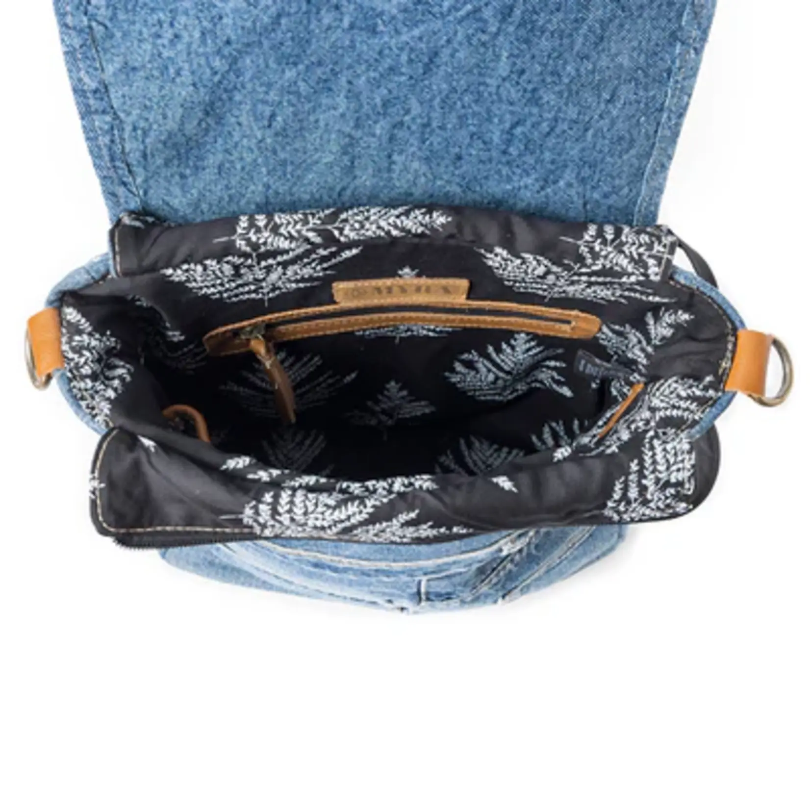 Myra Bags S-10907 Ashley Adventure Crossbody Bag - Denim Blue
