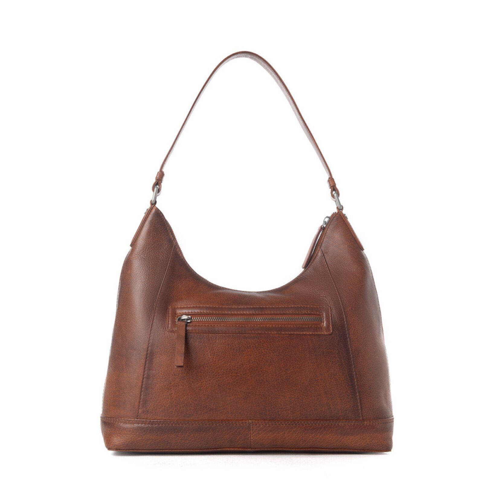 Myra Bags S-13824 Western Wine - Zidana Marlowe Dusk Veg Tanned Leather Bag