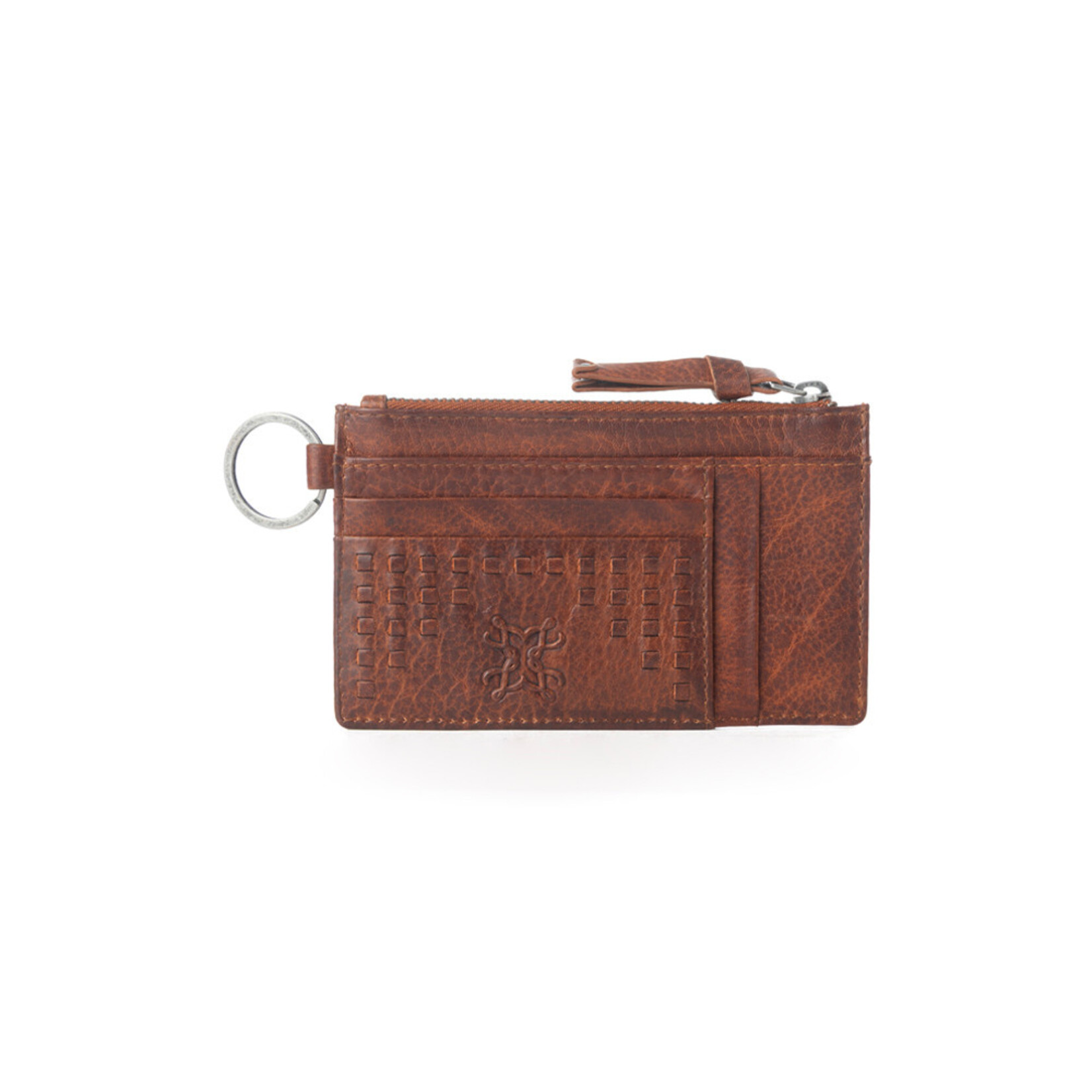 Myra Bags S-13860 Chestnut Shine - Zidana Vino Braided Veg Tanned Leather Wallet