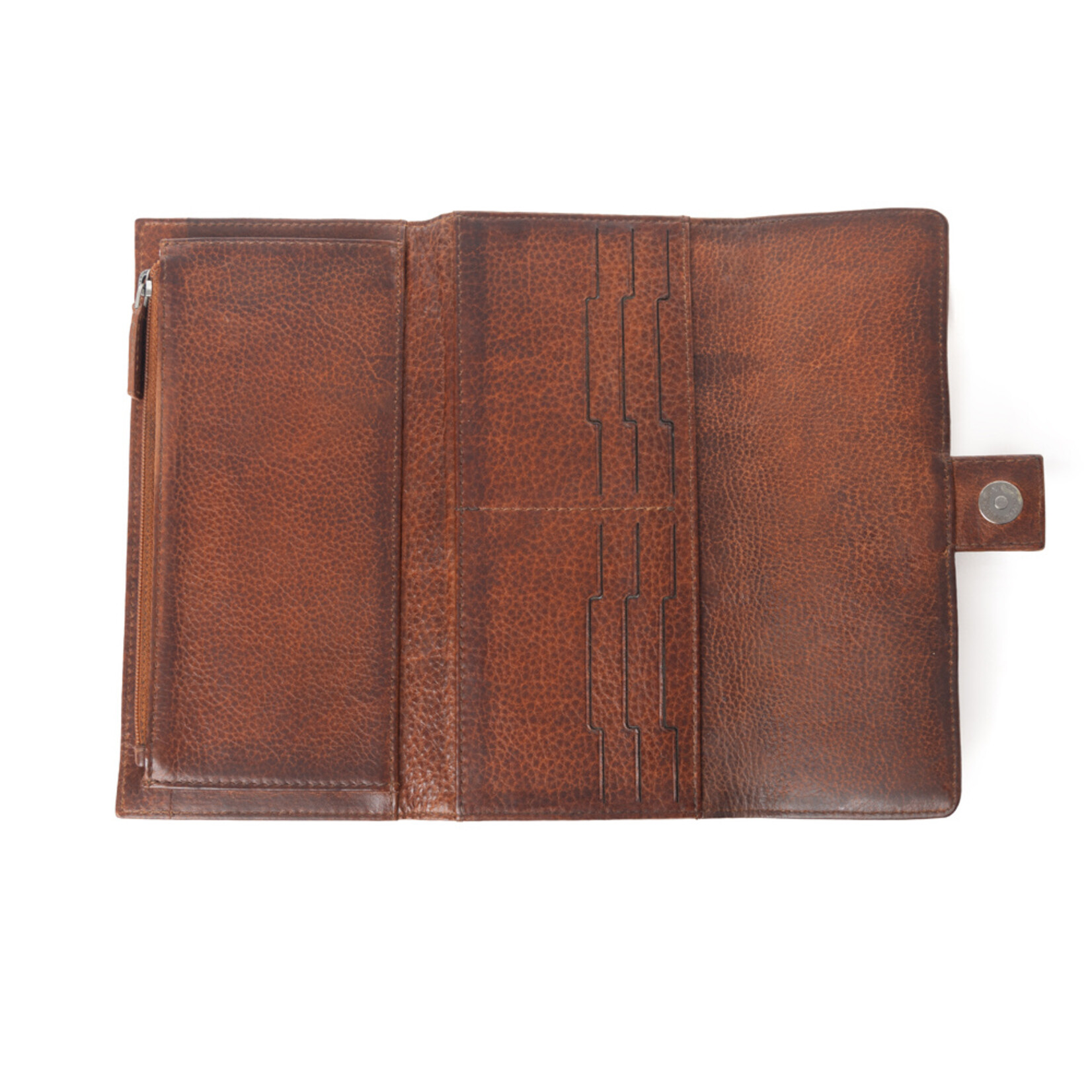 Myra Bags S-13875 Dusky Bronze - Zidana Sante Fe Woven Veg Tanned Leather Wallet