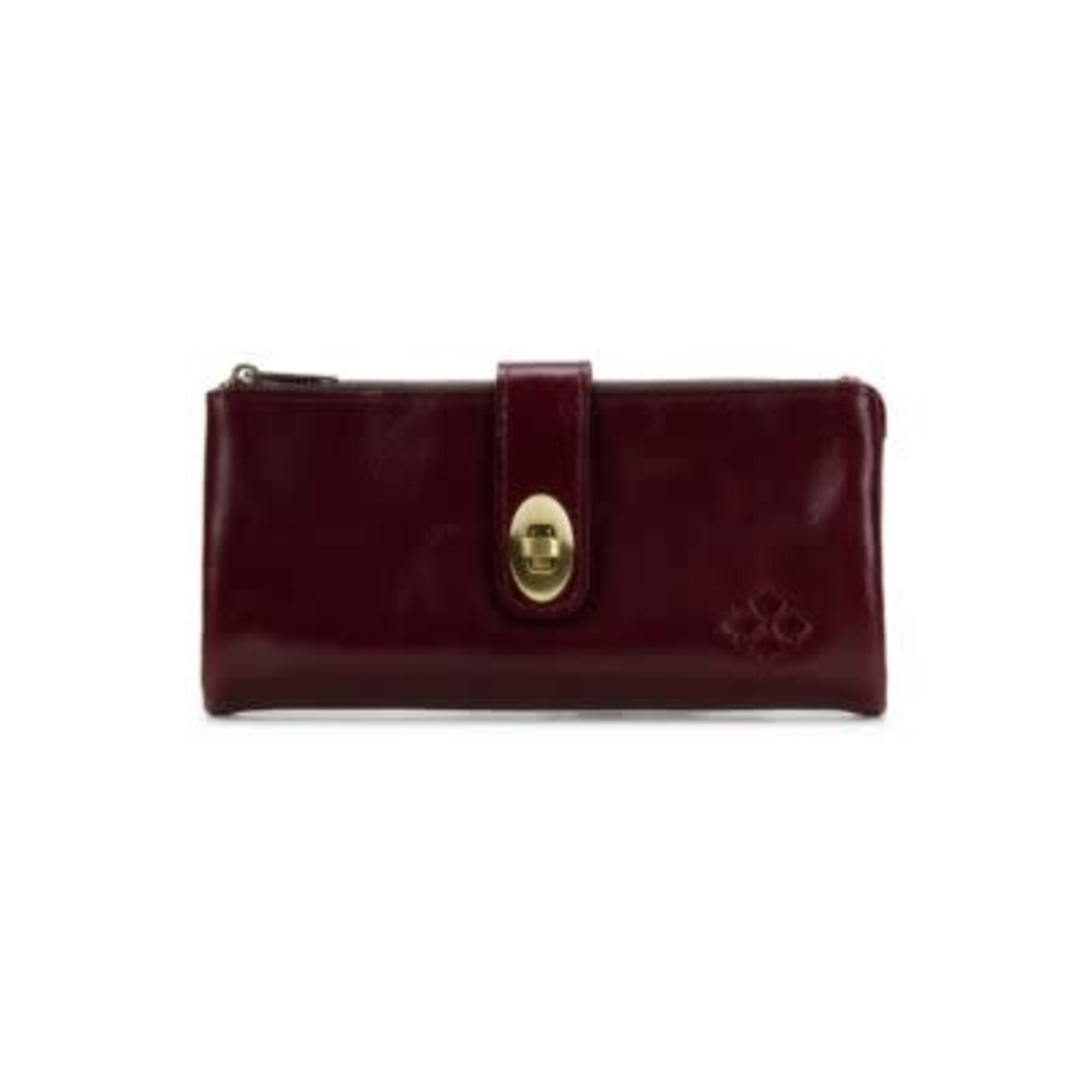Patricia Nash Annesley Wristlet / Wallet - Vintage Distressed Oxblood